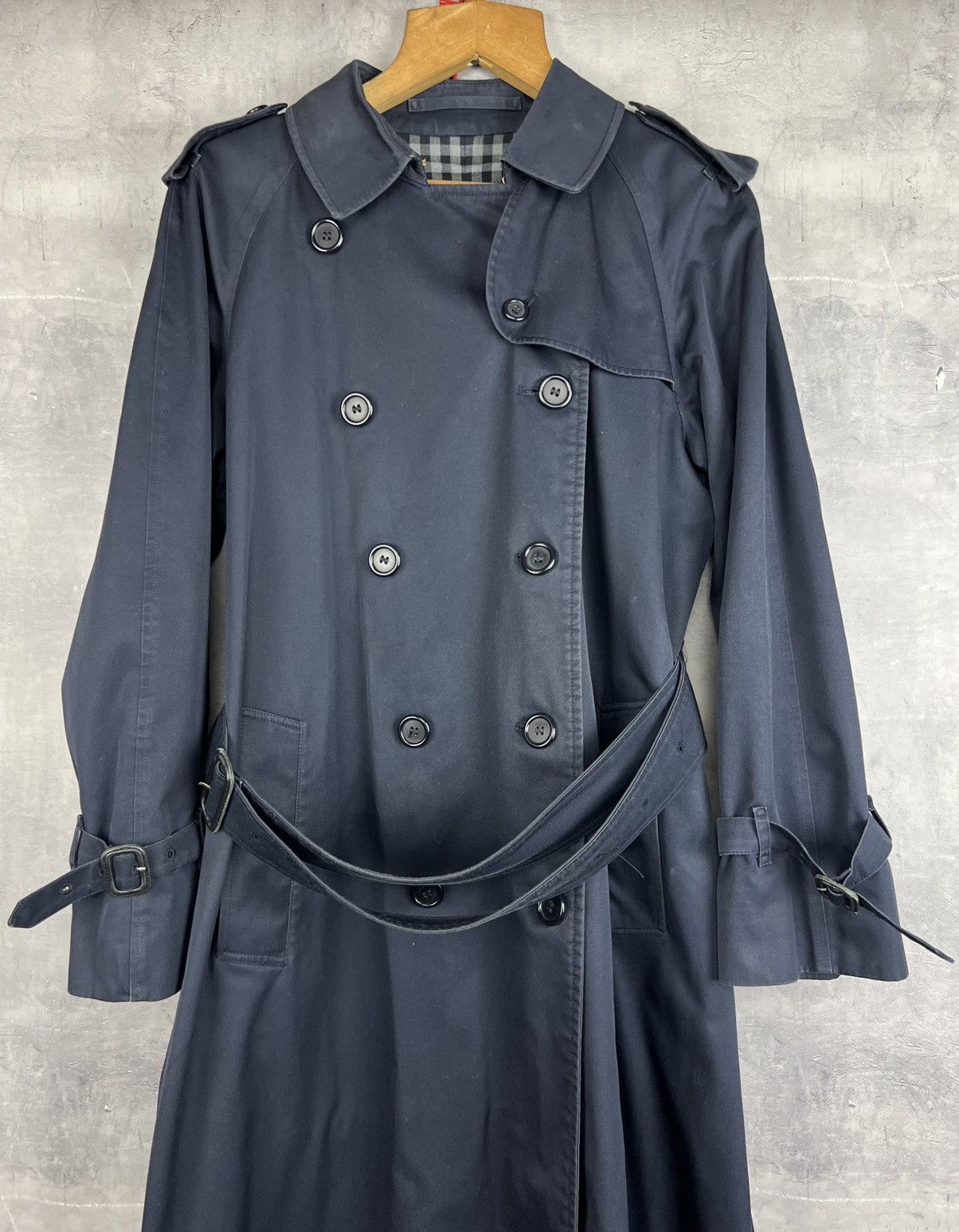 Burberry Vintage Burberrys Nova Check Double Breasted Trench Coat 10 Size M / US 6-8 / IT 42-44 - 5 Thumbnail