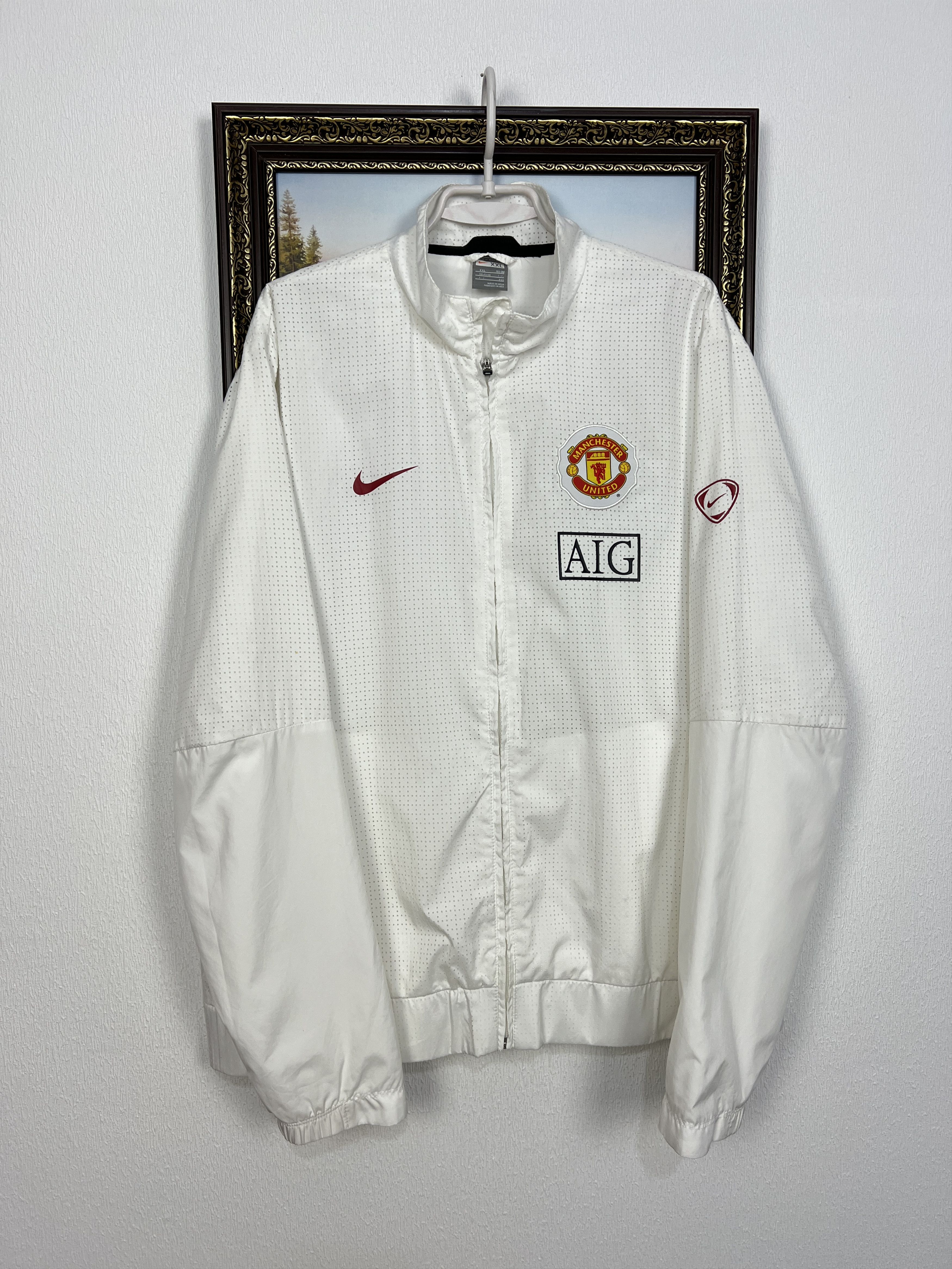 Nike Vintage Manchester United Football Jacket Soccer Track Top Size US XXL / EU 58 / 5 - 1 Thumbnail