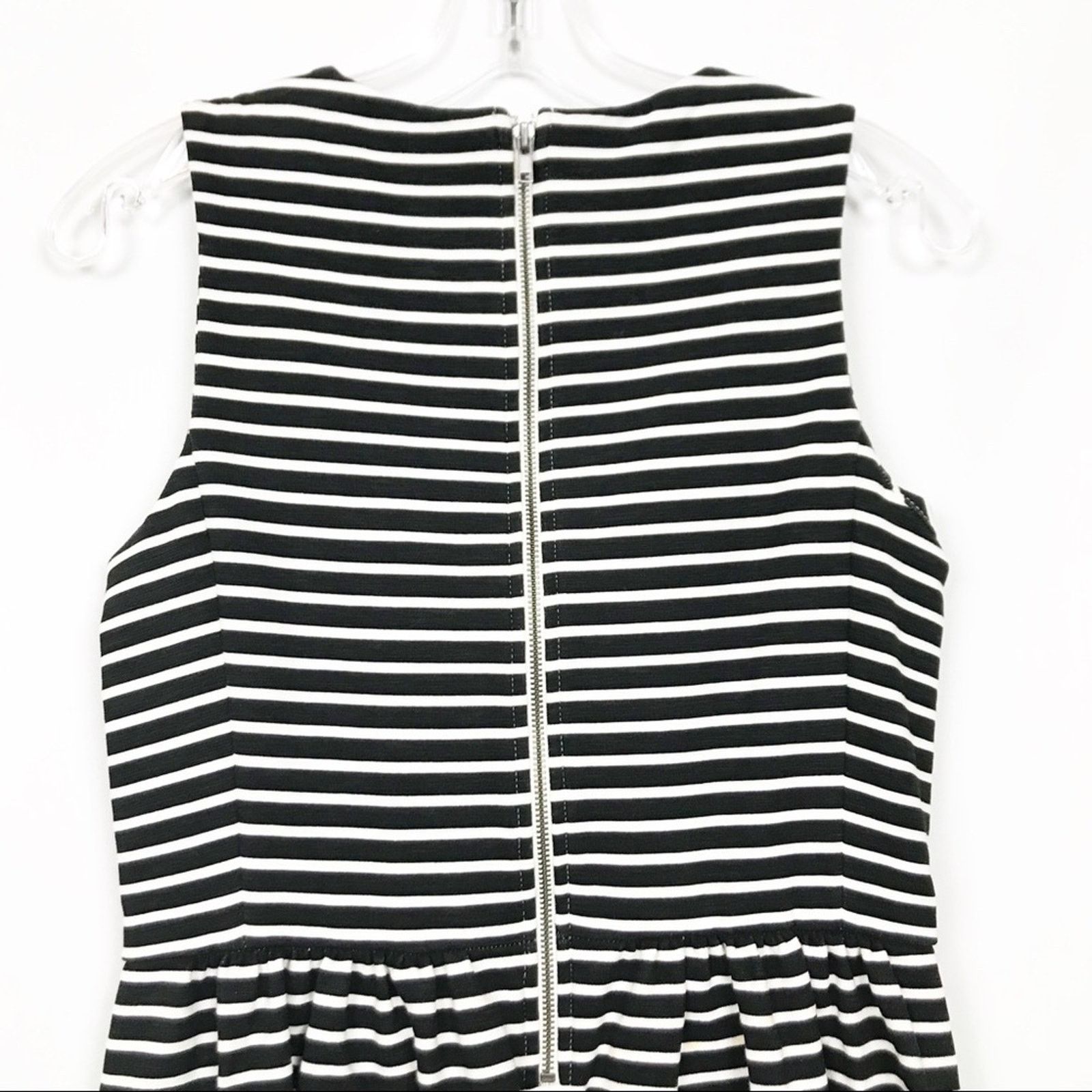 J.Crew J. Crew Black & White Striped Fit and Flare dress Size S / US 4 / IT 40 - 7 Thumbnail