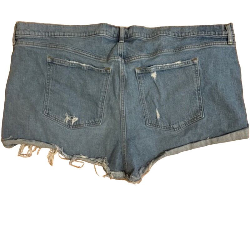 Abercrombie & Fitch Abercrombie & Fitch The Mom High Rise Plus Size Shorts 24 Size 37" - 3 Thumbnail