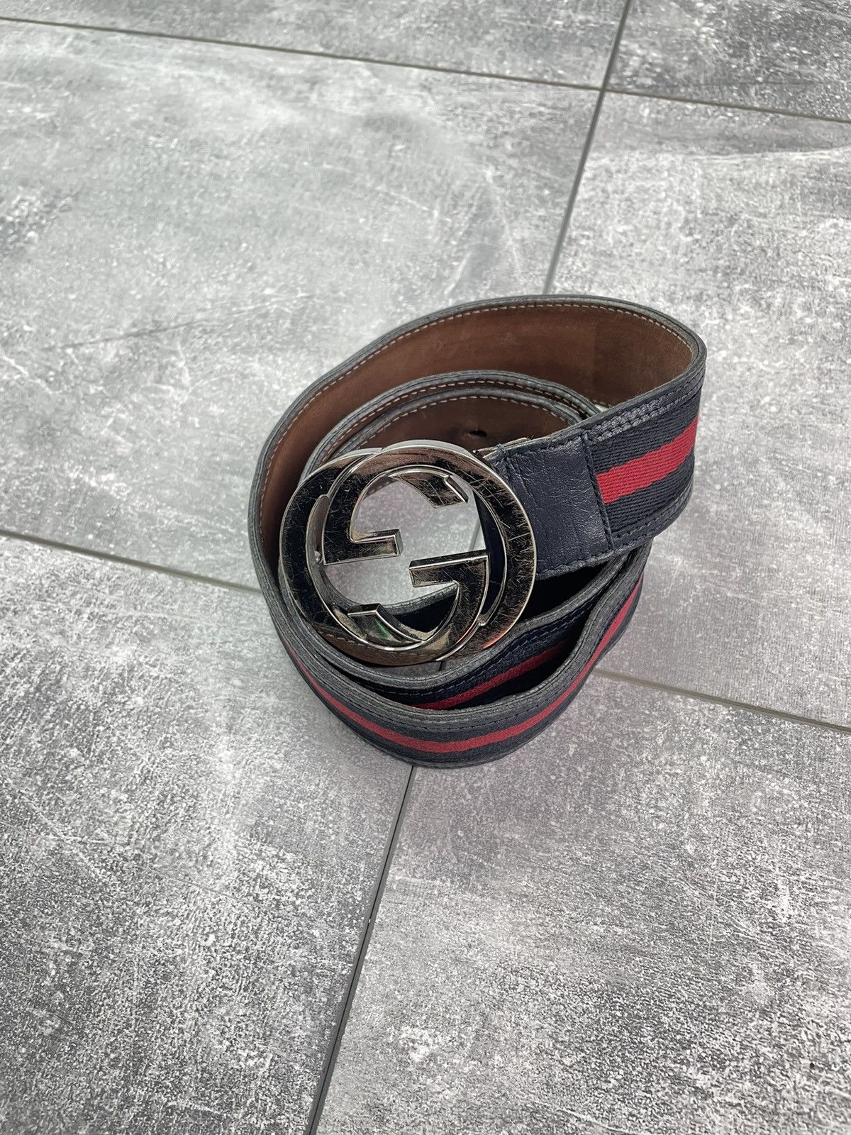 Gucci GG Leather Belt