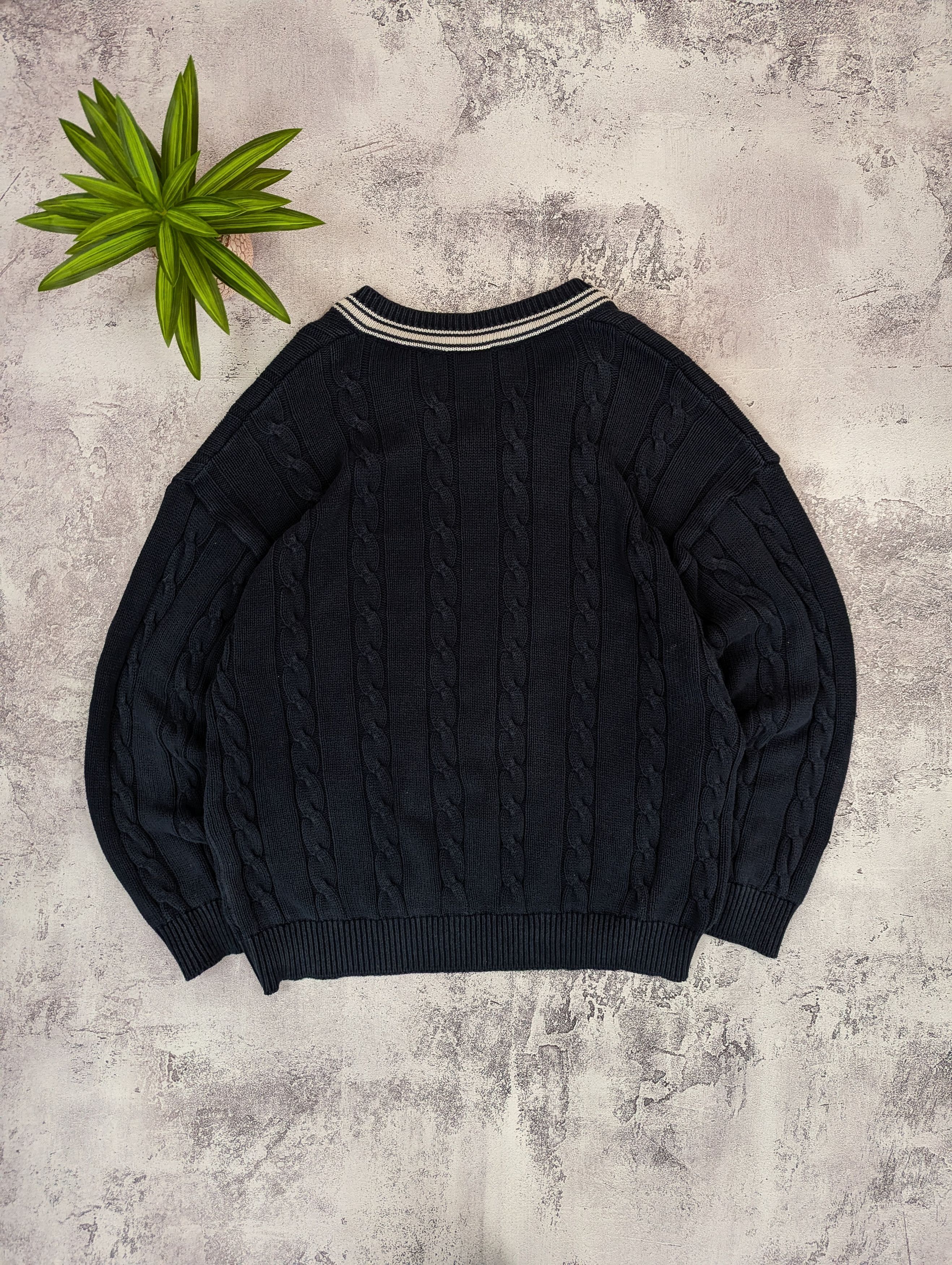 Lacoste VTG Lacoste Sport Cable Knit Sweater Size 8 Size US XXL / EU 58 / 5 - 14 Thumbnail