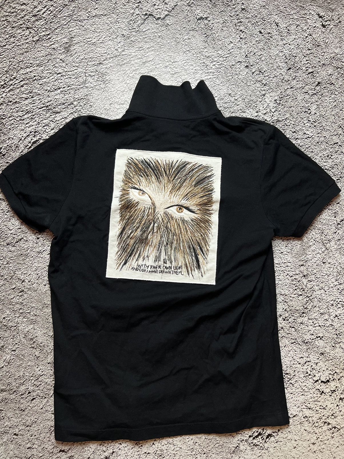 Dior Dior Homme SS06 Black Polo Shirt Rhinestones in size S | Grailed
