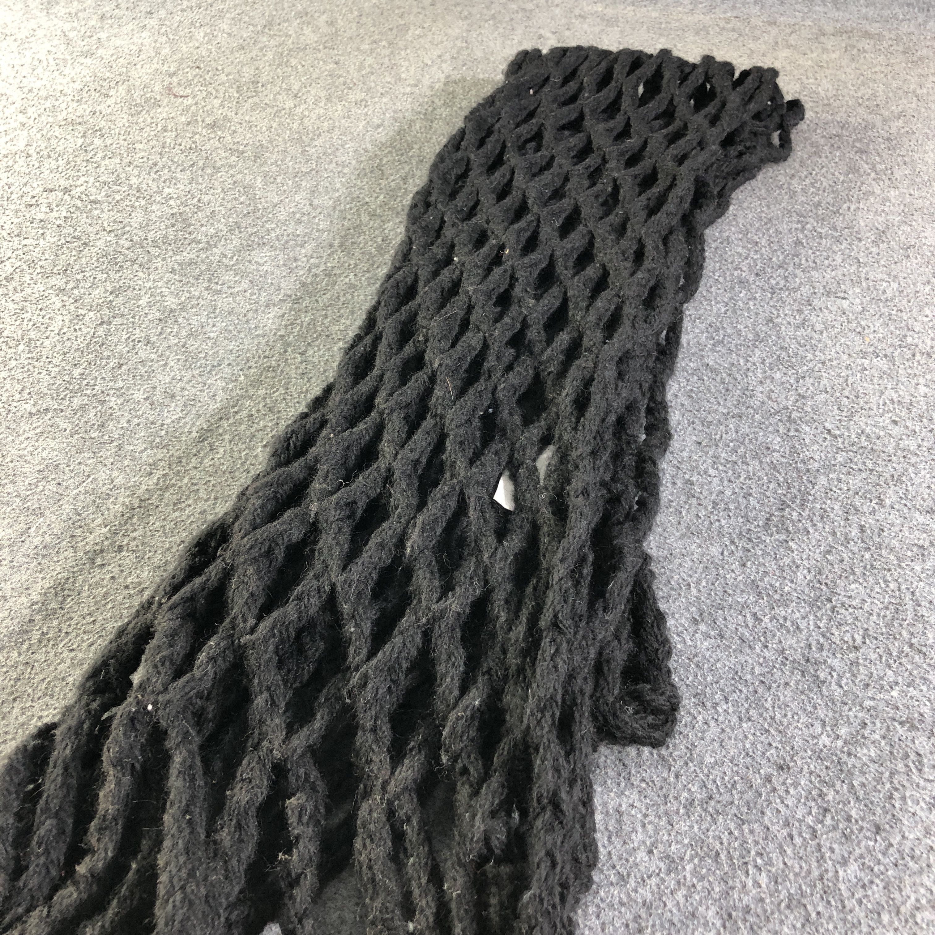 Seditionaries Sasch Fishnet Wool Scarf Muffler Neckwear V2614 Size ONE SIZE - 3 Thumbnail