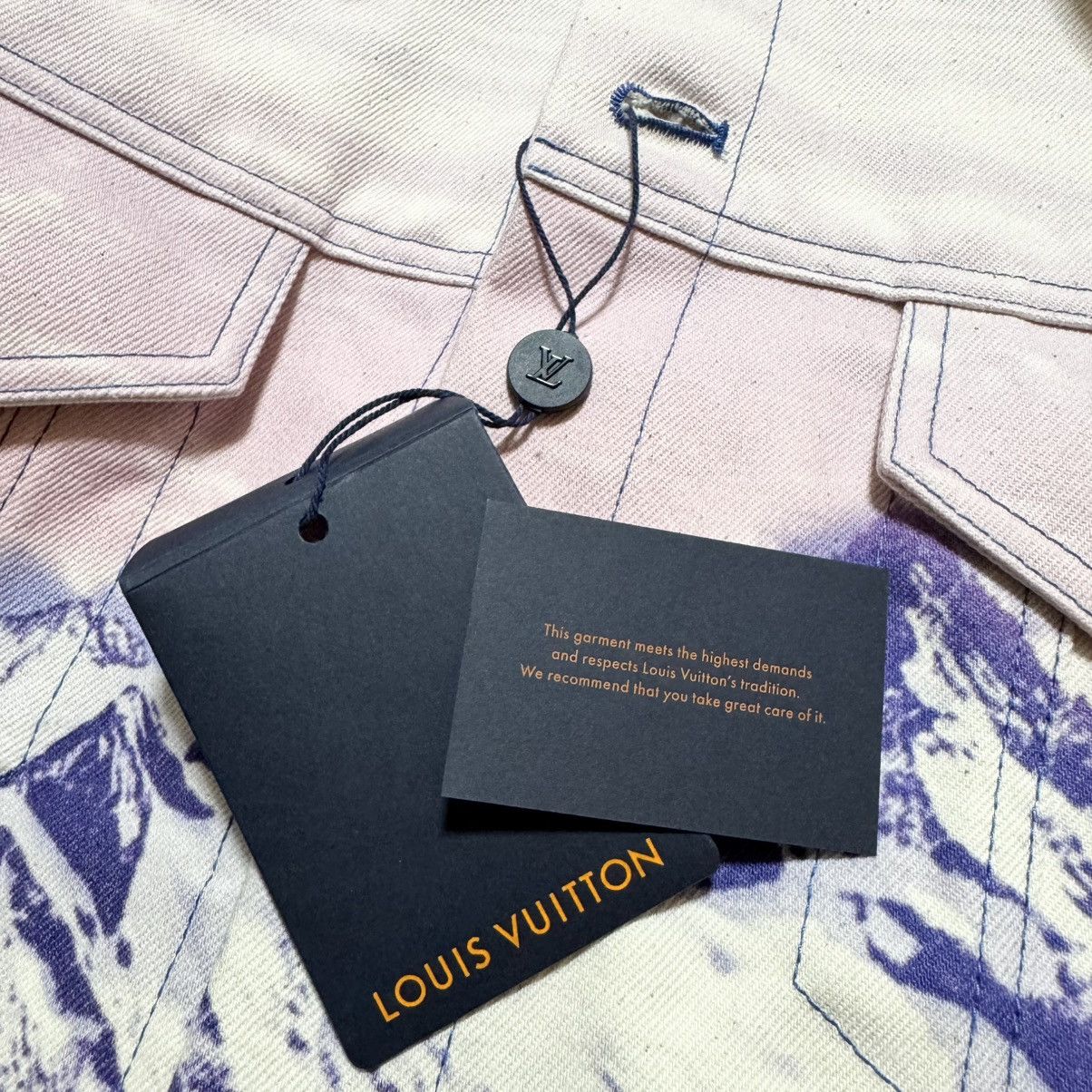 Louis Vuitton New Louis Vuitton Landscape Denim Jacket Monogram Leater Size US M / EU 48-50 / 2 - 6 Thumbnail