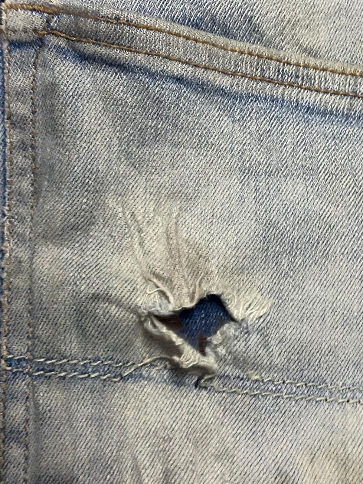 Other Peoples Republic Union Wash&Wash Distressed Denim Fade Jeans Size US 31 - 11 Thumbnail