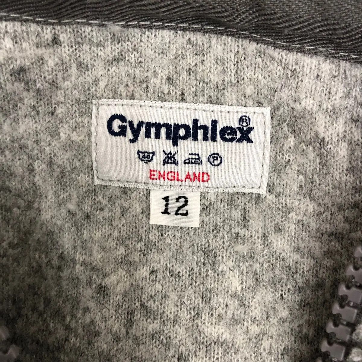 Vintage Vtg GYMPHLEX ENGLAND Gray Sherpa Fleece Jacket Hoodie Size S / US 4 / IT 40 - 5 Thumbnail