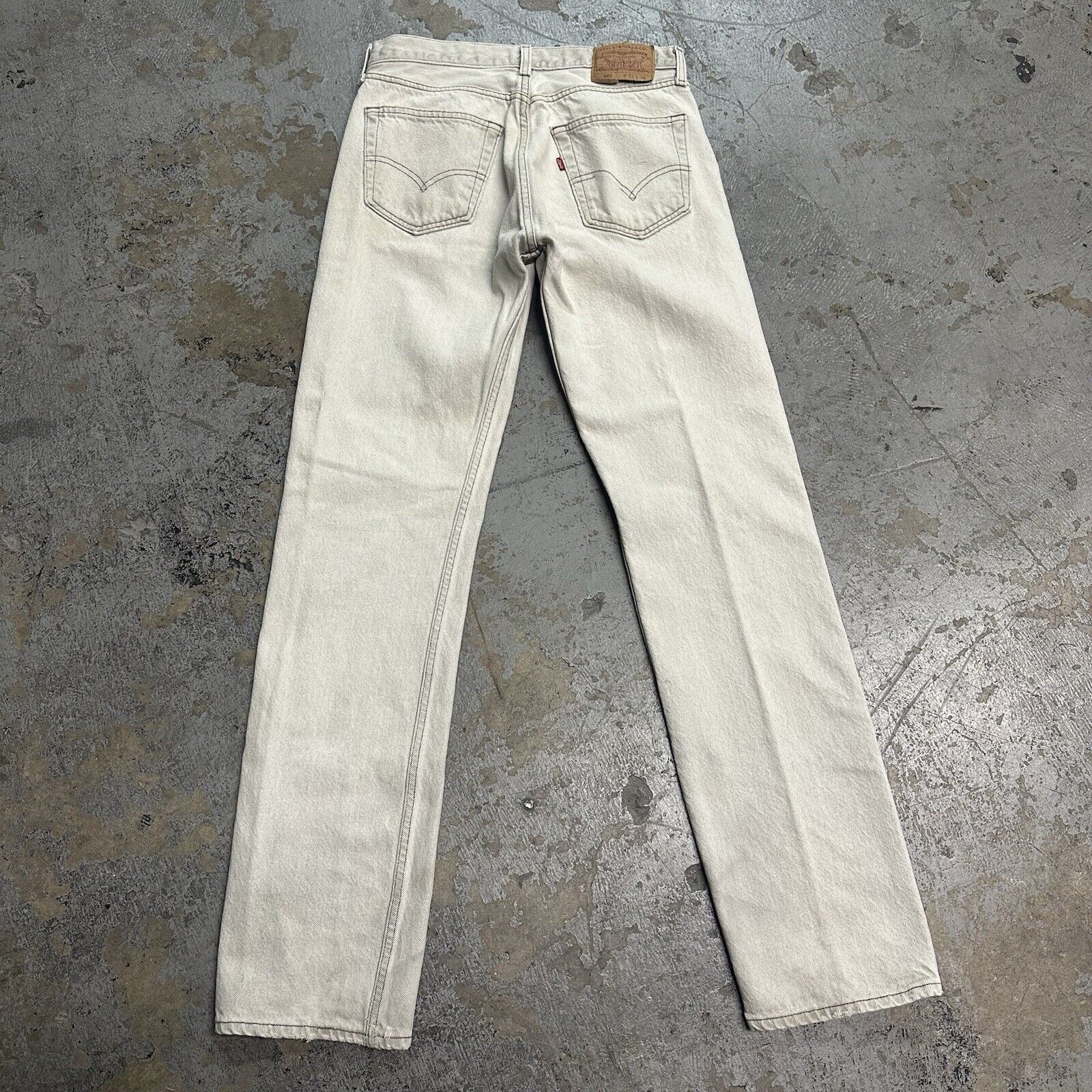 Levi's × Vintage Vintage 90s Levi’s 501 Grey Denim Jeans 31x34 Made In USA Size US 31 - 4 Thumbnail