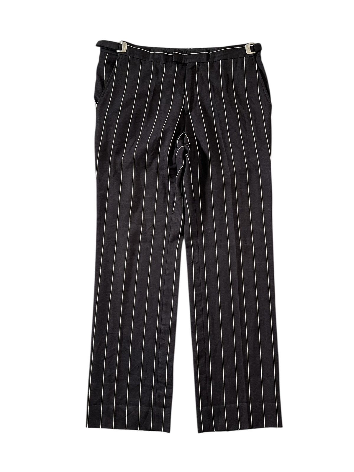 Costume National Costume National Homme Adjustable Waist Stripes Wool Pants Size US 34 / EU 50 - 2 Thumbnail