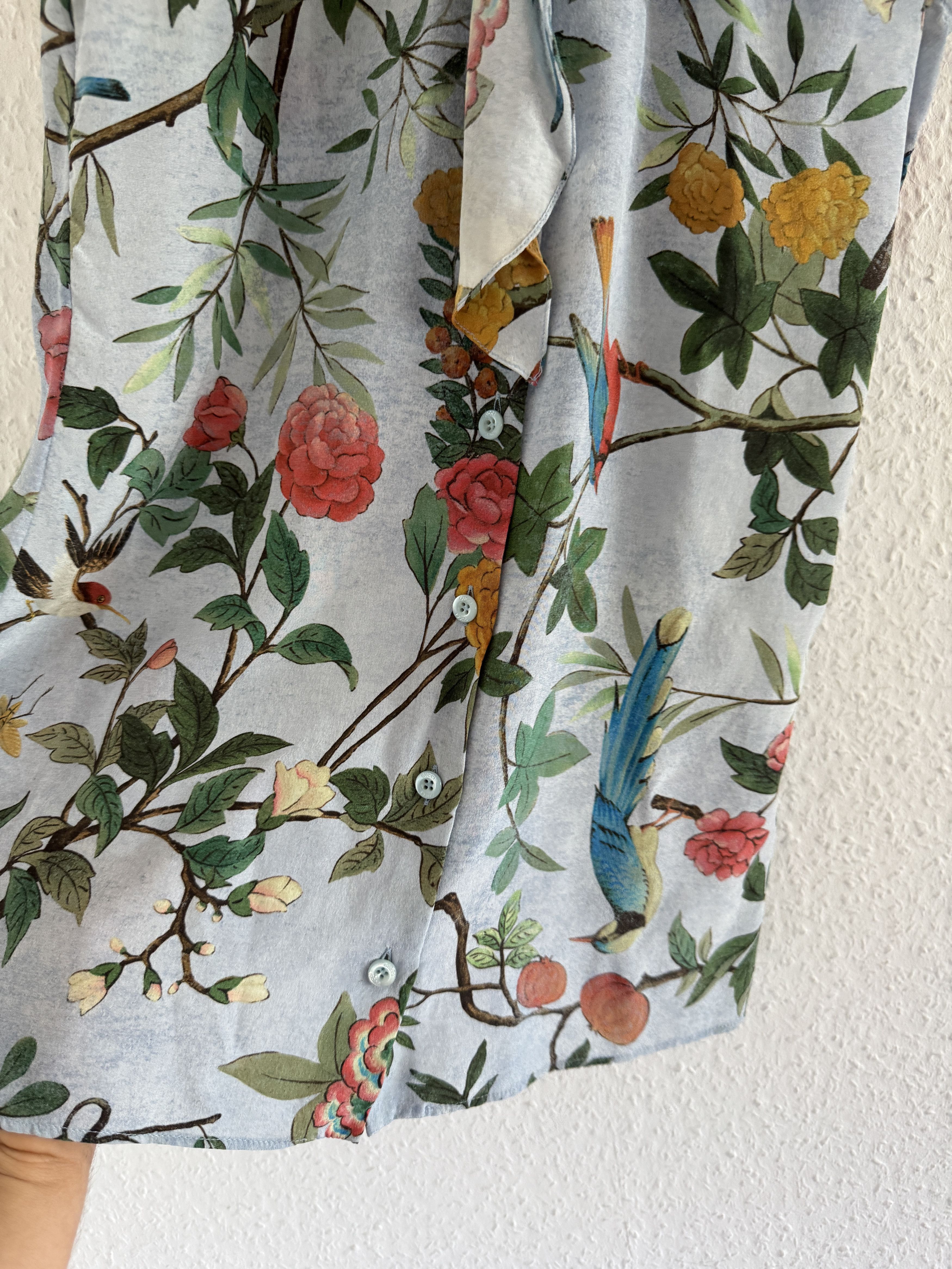 Gucci SAMPLE Floral Ruffle Silk Top Size S / US 4 / IT 40 - 5 Thumbnail