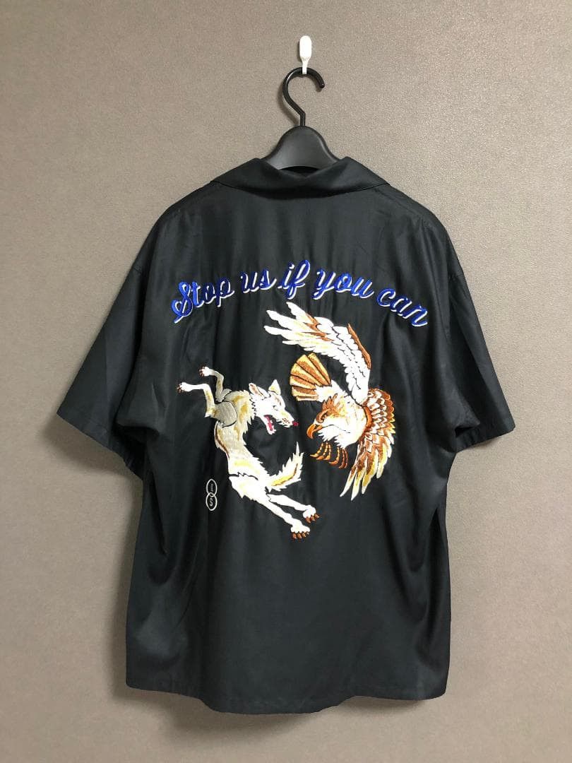 KOZABURO KOZABURO x sulvam Embroidered Short Sleeve Shirt Black L Size US L / EU 52-54 / 3 - 3 Thumbnail