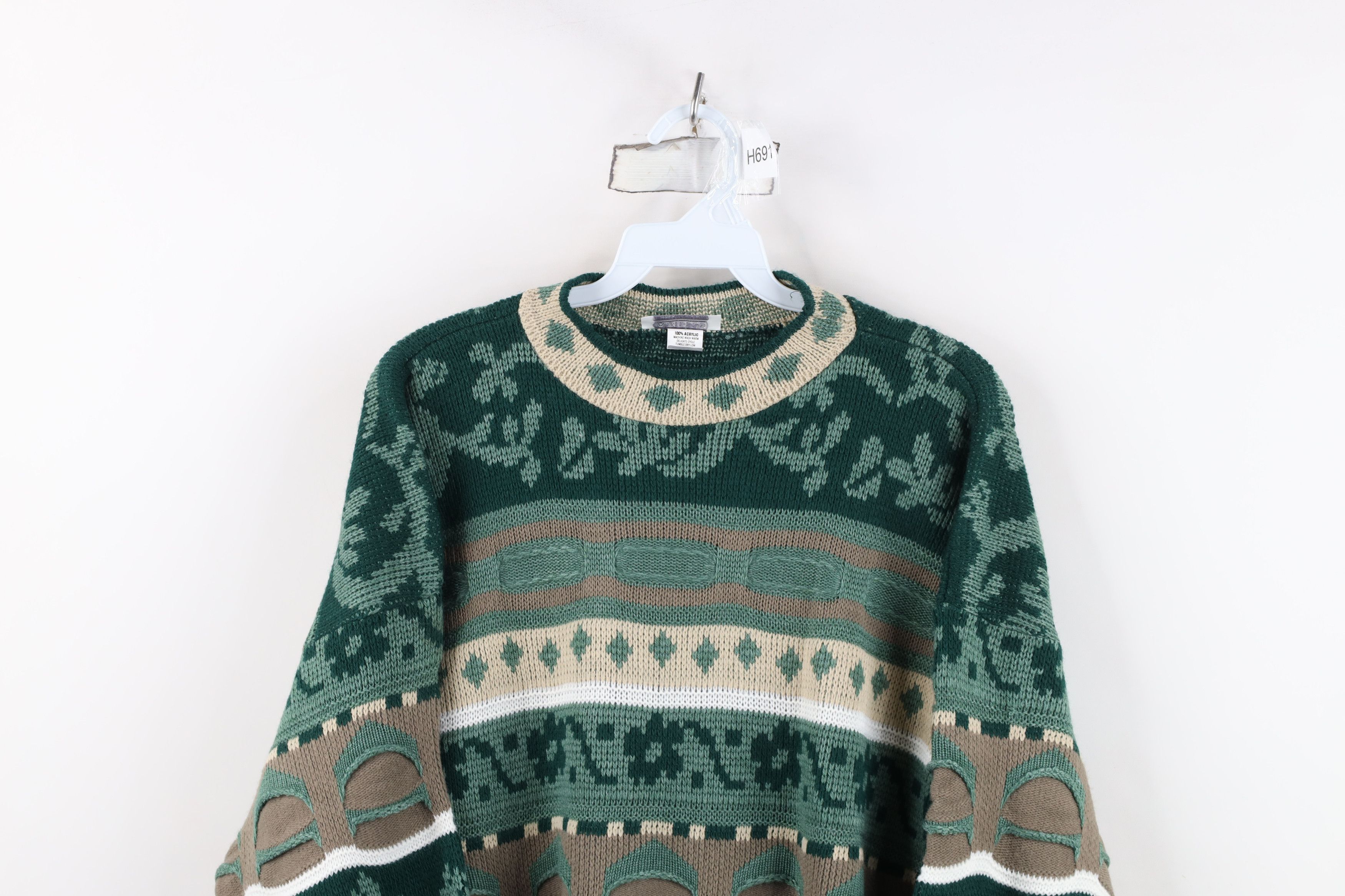 Vintage Deadstock Vintage 90s Streetwear Knit Crewneck Sweater USA Size M / US 6-8 / IT 42-44 - 2 Thumbnail