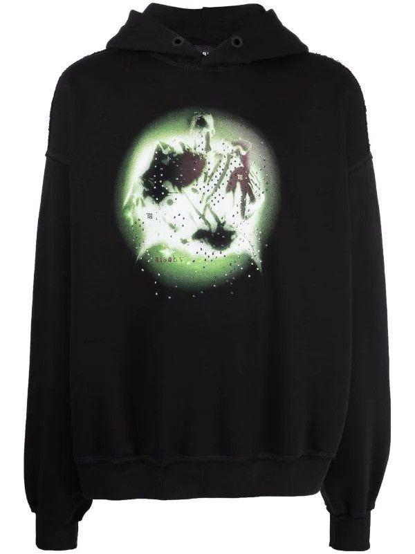 image of Misbhv Hoodie in Black Green, Men's (Size XL)