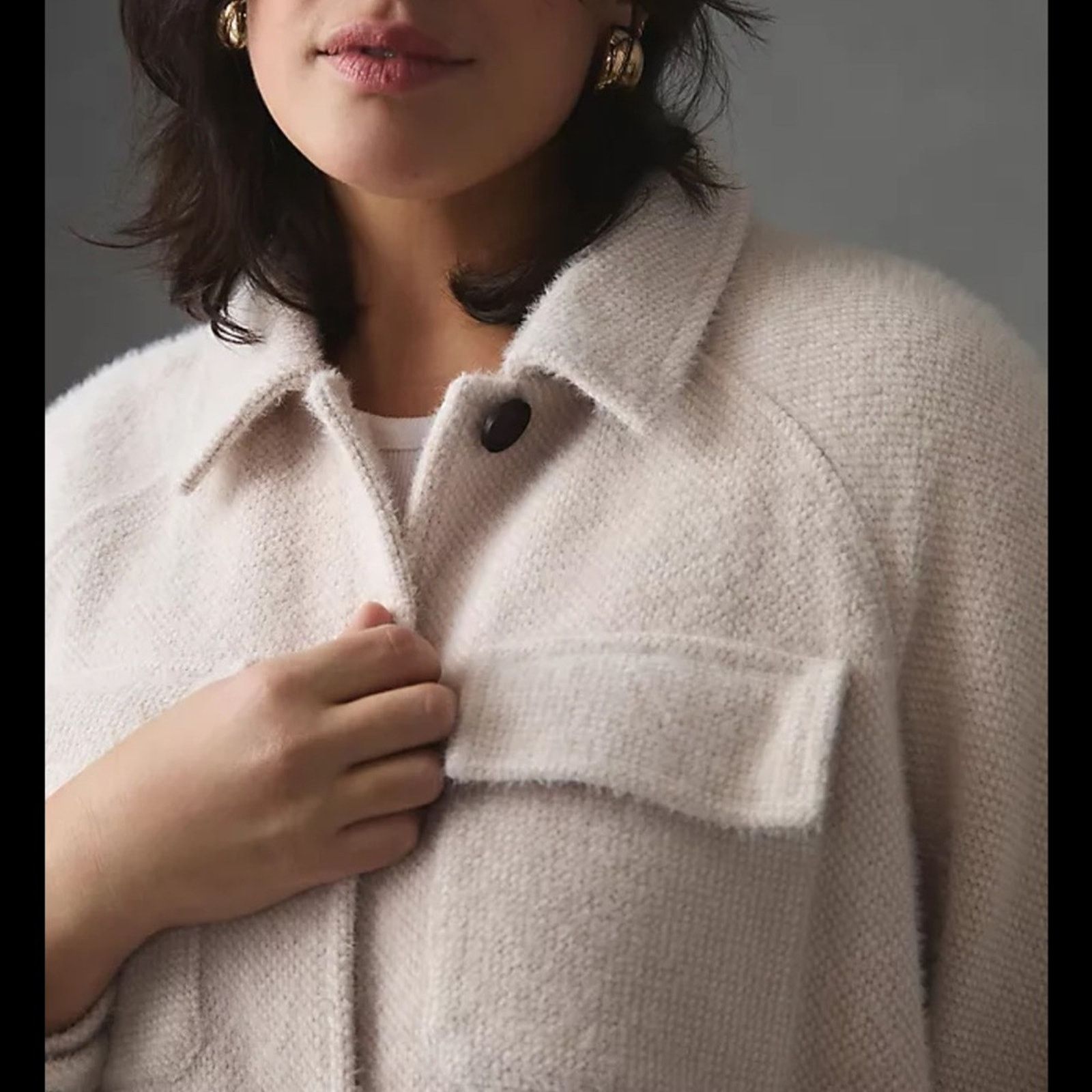 Anthropologie Anthropologie Greylin Charlie Cozy Shirt Jacket - Size XS Size XS / US 0-2 / IT 36-38 - 1 Thumbnail