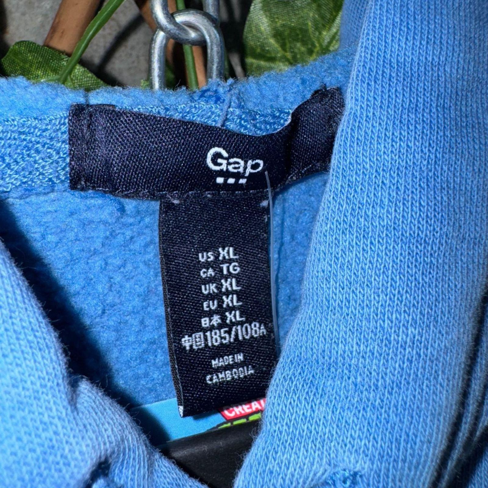 Gap Vintage y2k gap arc embroidered blue 2000s hoodie sweatshirt Size US XL / EU 56 / 4 - 3 Thumbnail