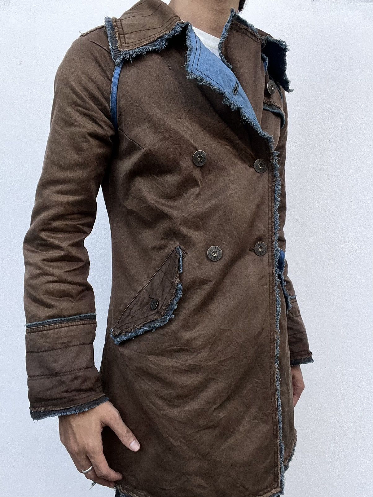 Diesel 2000s Diesel Avant-Garde Distressed Parkas Size US L / EU 52-54 / 3 - 3 Thumbnail