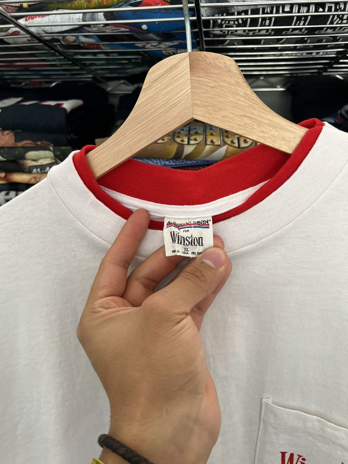 NASCAR 1992 Winston Racing Team Pocket Tee Size US XL / EU 56 / 4 - 4 Thumbnail