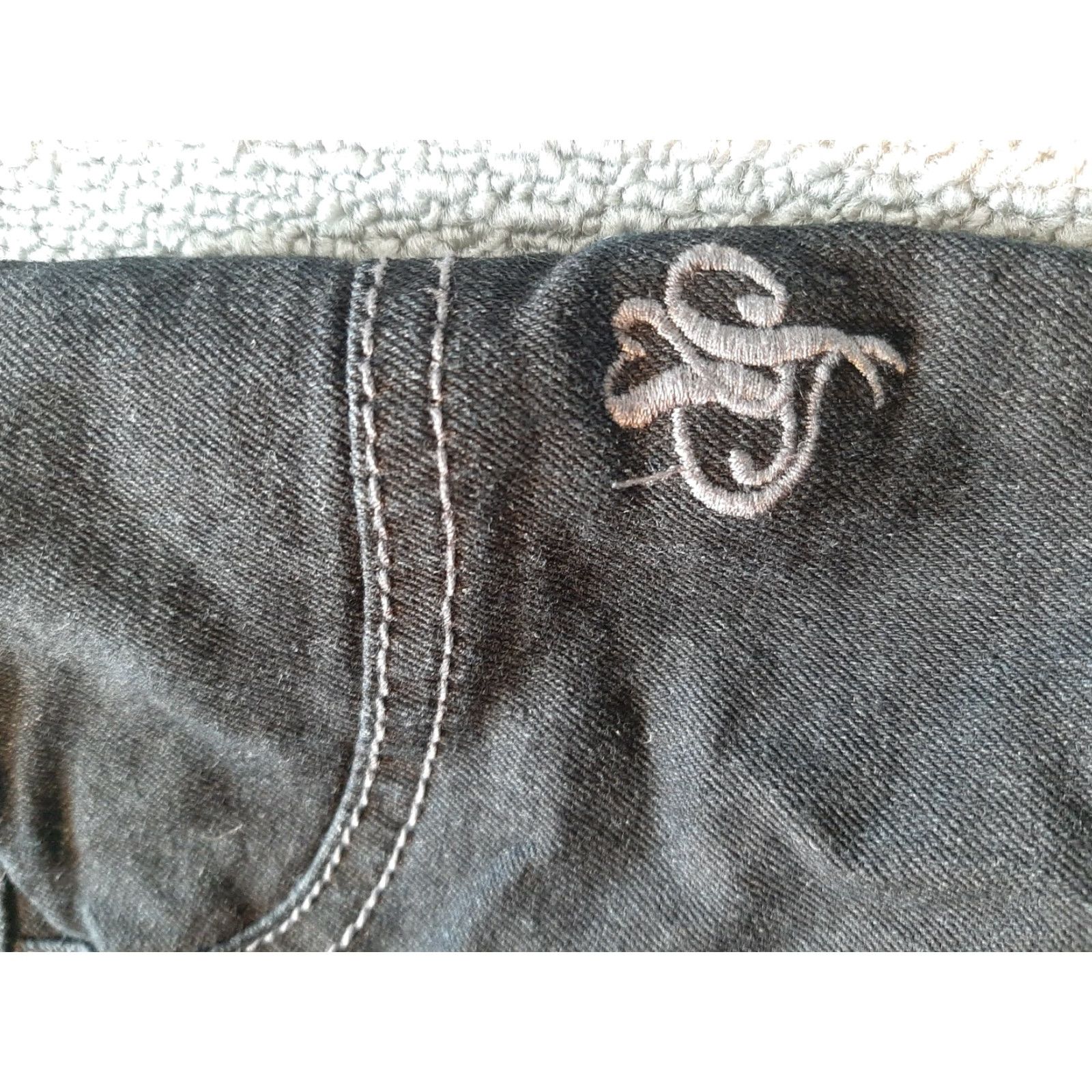 Southpole Southpole Jeans Women Tapered Stretch Black Gray Low Rise 2XL XXL Stretch Jeans Southpole Black & Gray Women 2XL Size 40" / US 18 - 2 Thumbnail