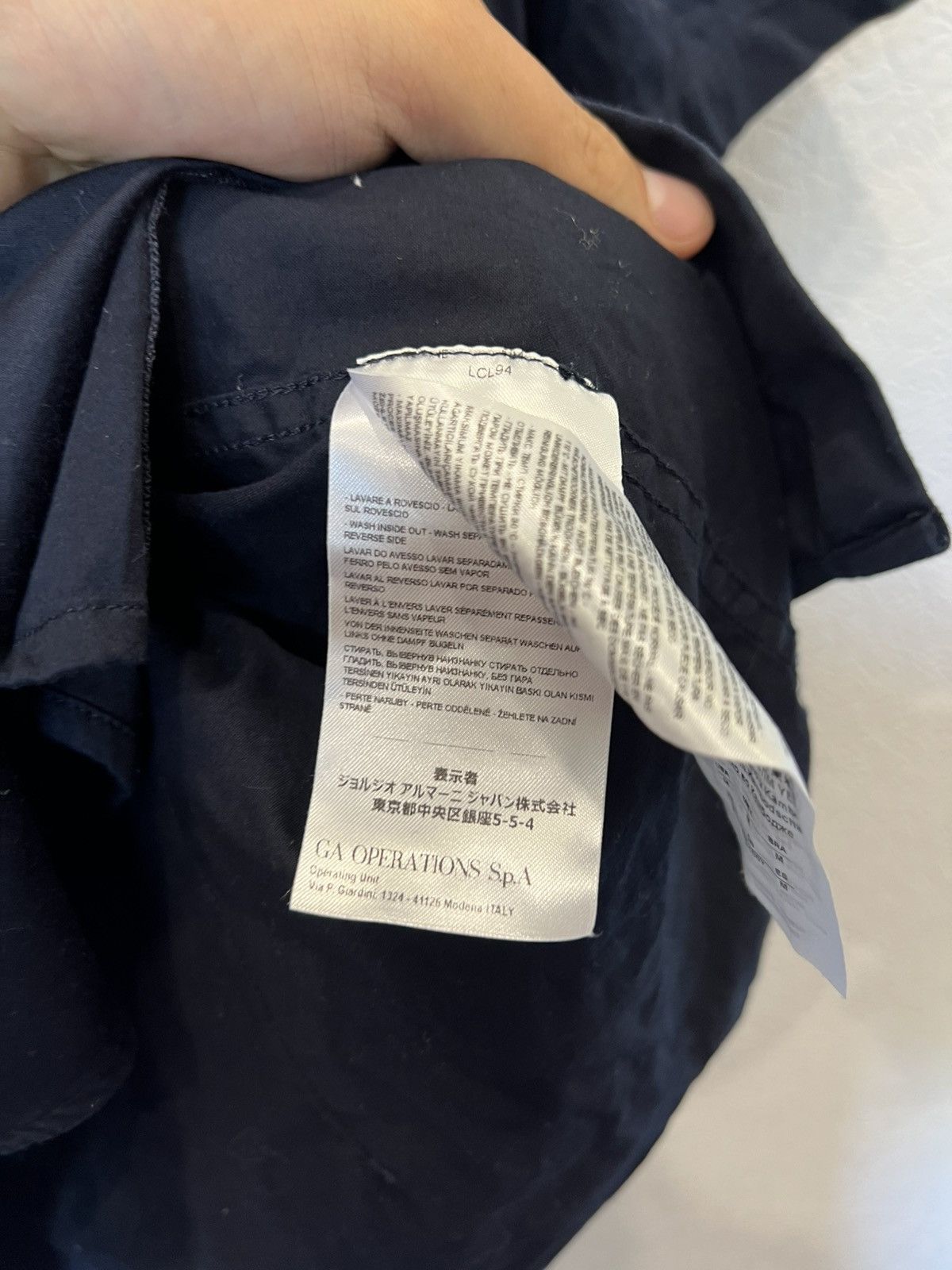 Armani Exchange Armani Exchange Blue Button Up Shirt Navy Size US M / EU 48-50 / 2 - 6 Thumbnail
