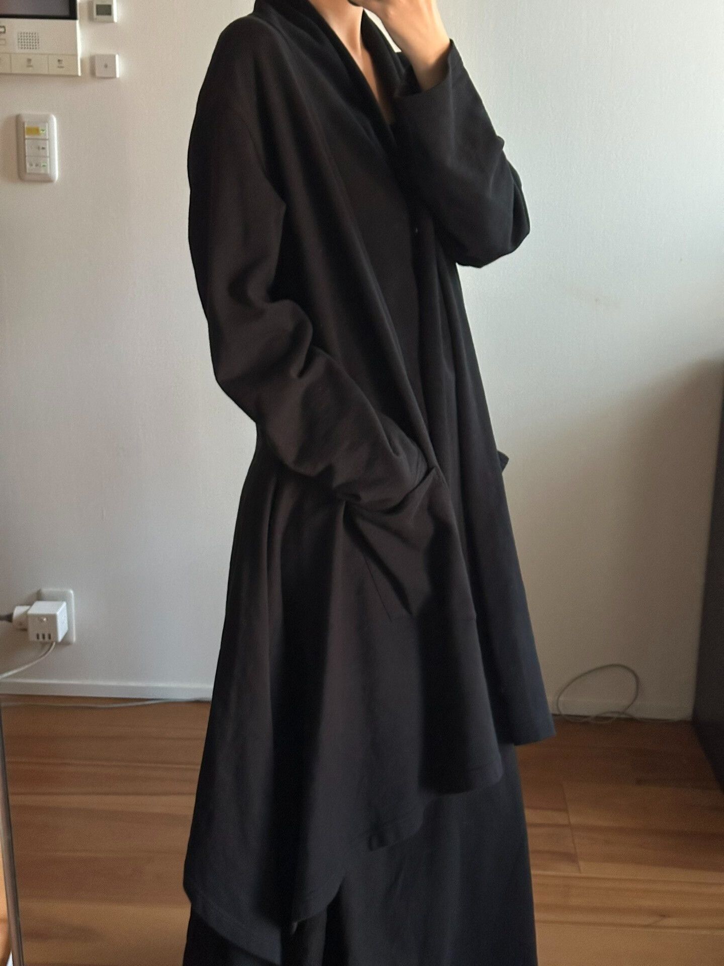 Ground Y Yohji Yamamoto Long Black Coat Size S / US 4 / IT 40 - 1 Thumbnail