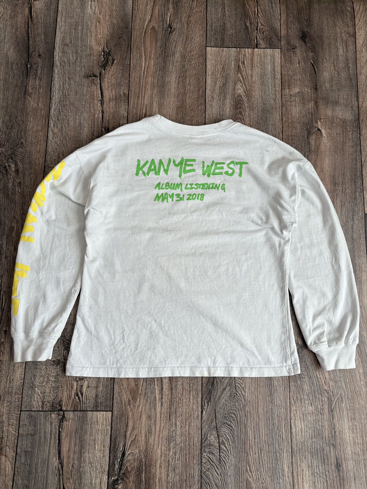 Rap Tees Kanye West Wayoming L/S 2018 Album Listening Long Sleeve Tee Size US M / EU 48-50 / 2 - 15 Thumbnail