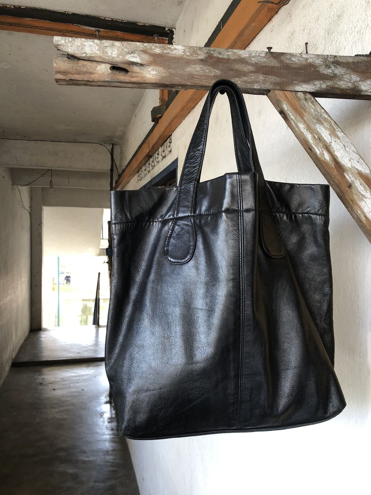 Yohji Yamamoto Nice❗️Ys Yohji Yamamoto Leather Tote Bag Mini Size ONE SIZE - 7 Thumbnail