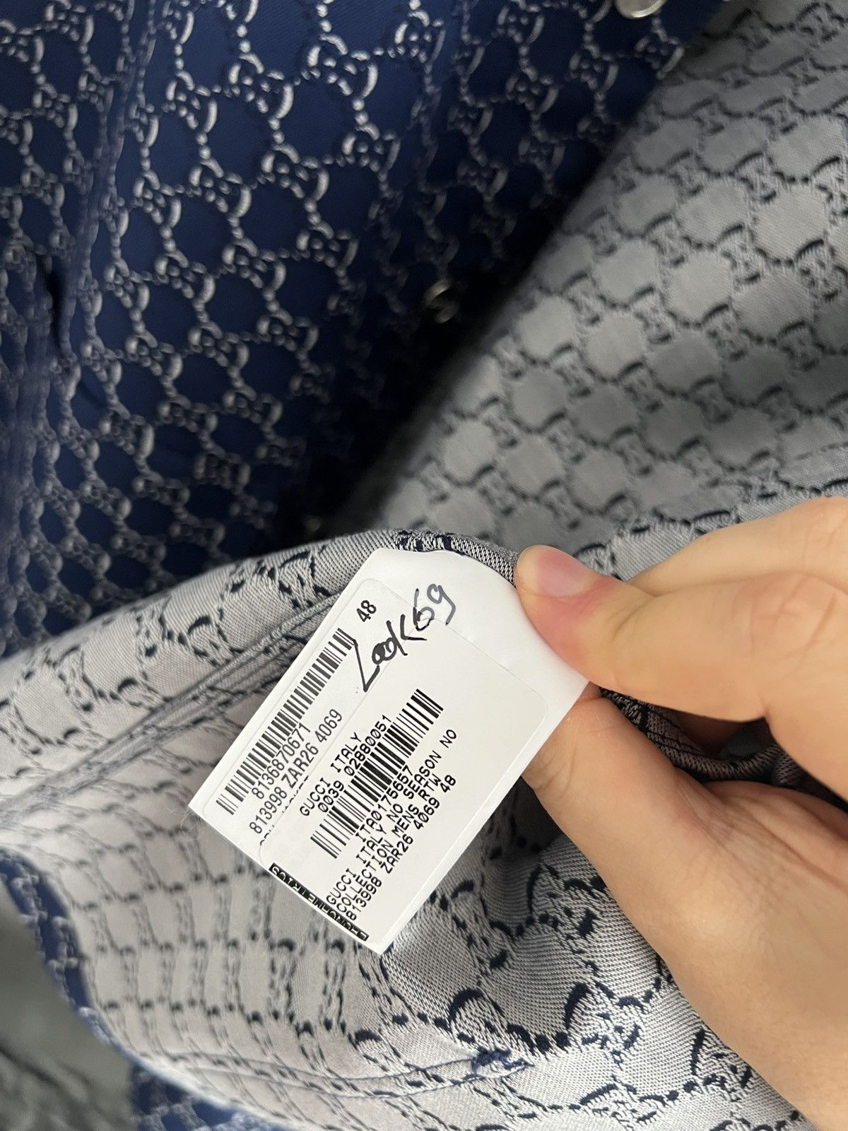 Gucci Gucci GG shadow-jacquard cotton jacket Size US M / EU 48-50 / 2 - 6 Thumbnail