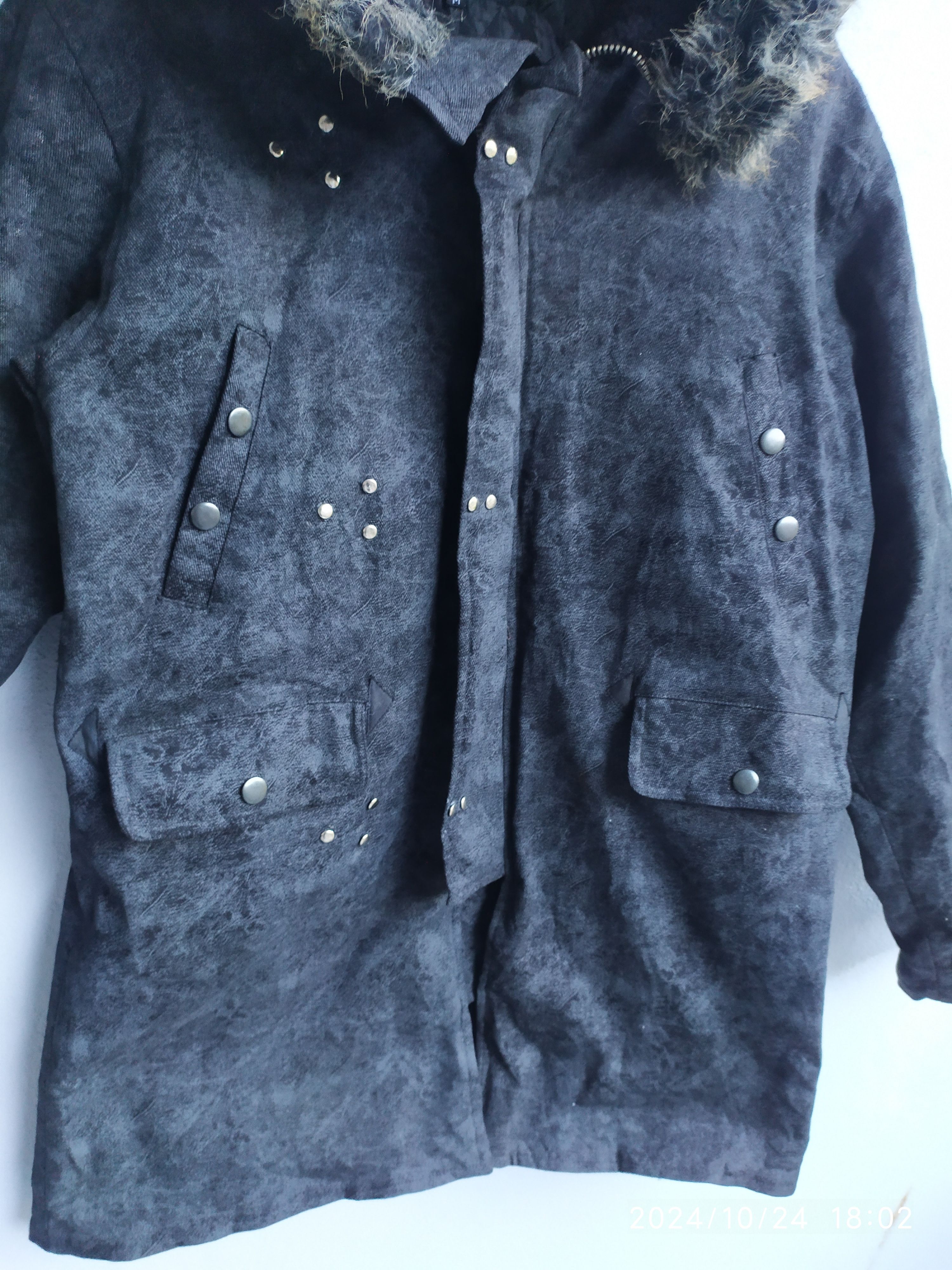 14th Addiction In The Attic Fur Hoodie Punk Jacket Size US M / EU 48-50 / 2 - 4 Thumbnail