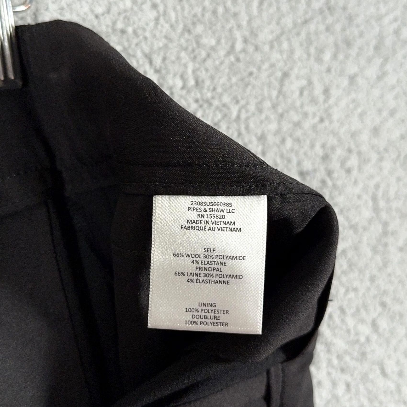 Veronica Beard VERONICA BEARD Pants Womens 2 Black Ollie Wool Blend Wide Leg Dress trousers Dress Pants Womens (Black) Size 26" / US 2 / IT 38 - 5 Thumbnail