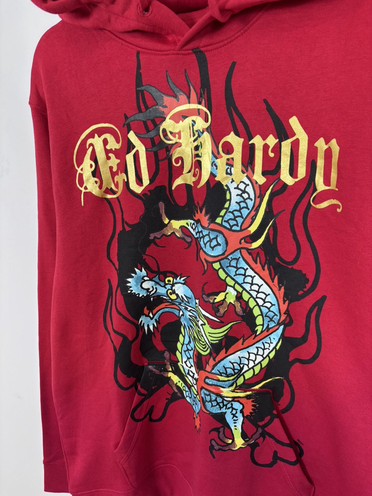 Ed Hardy Ed Hardy NWT Men’s Y2K Red Big Dragon Tattoo Logo Hoodie Size US L / EU 52-54 / 3 - 6 Thumbnail