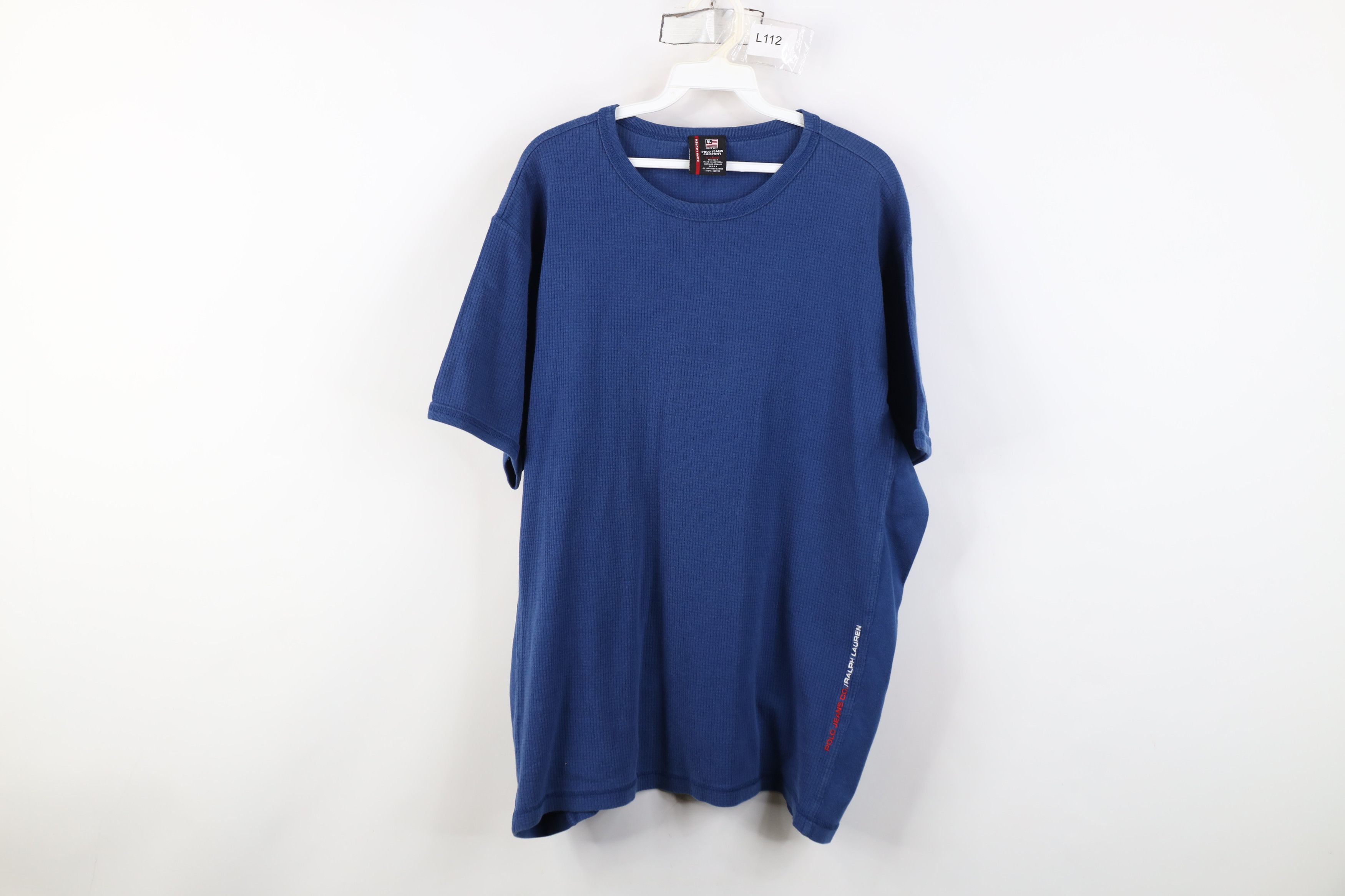 Ralph Lauren Vintage 90s Ralph Lauren Spell Thermal Waffle Knit T-Shirt Size US XL / EU 56 / 4 - 1 Thumbnail