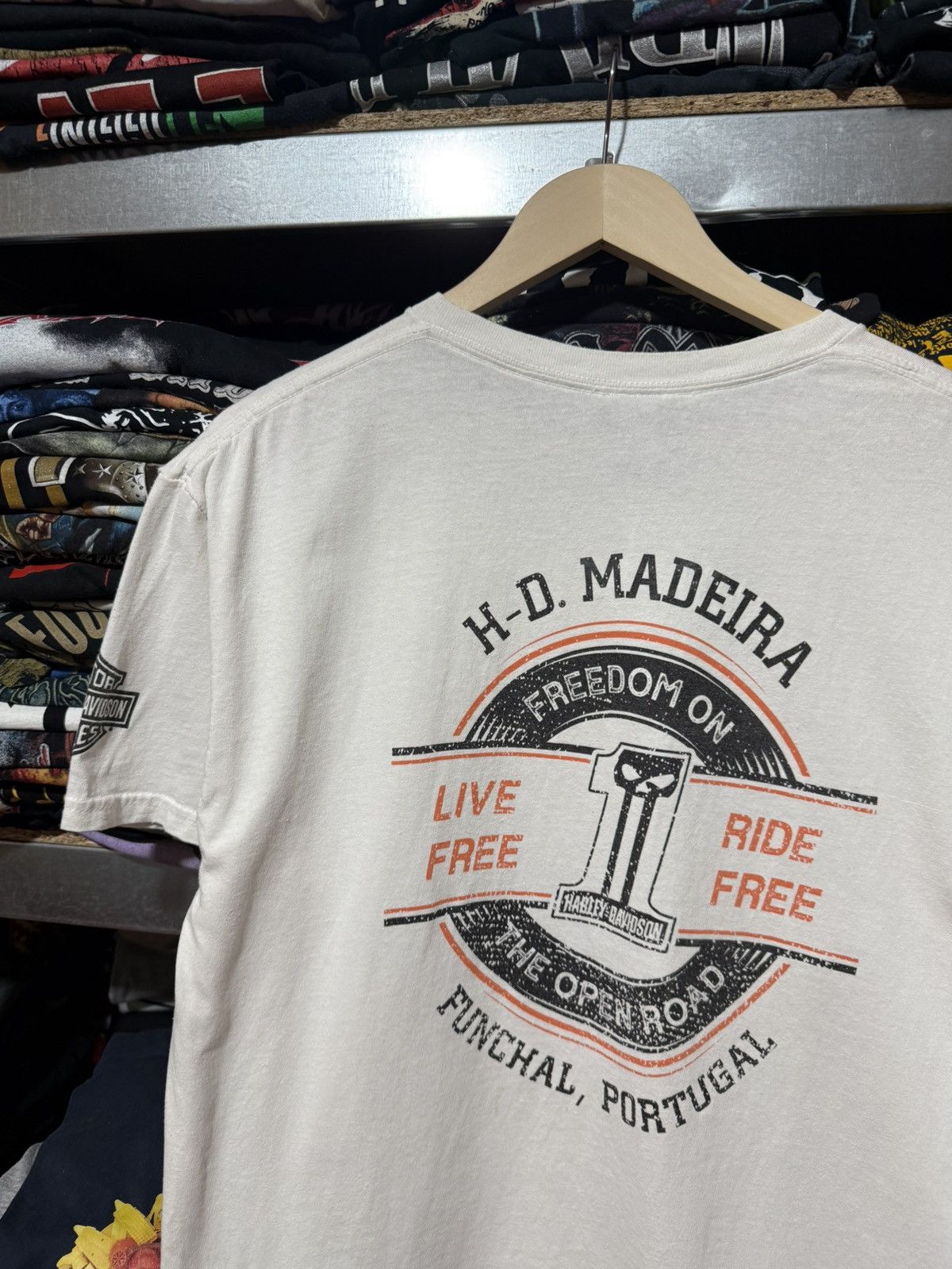 Harley Davidson Vintage 2023 Legendary Harley Davidson Live Free T-Shirt Y2K Size US L / EU 52-54 / 3 - 4 Thumbnail