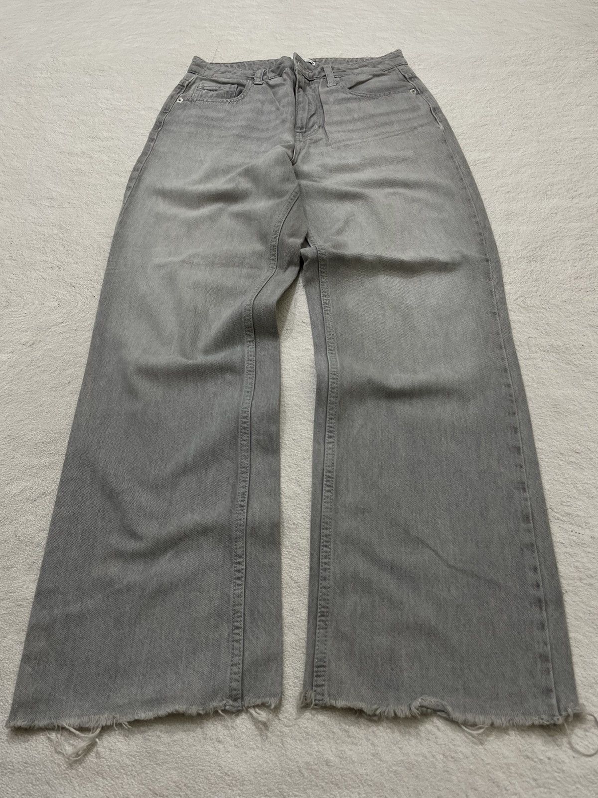 Le Grande Bleu (L.G.B.) Calvin Klein Jeans Gray Denim Pants Straight Leg Y2K Style Size US 29 - 8 Thumbnail
