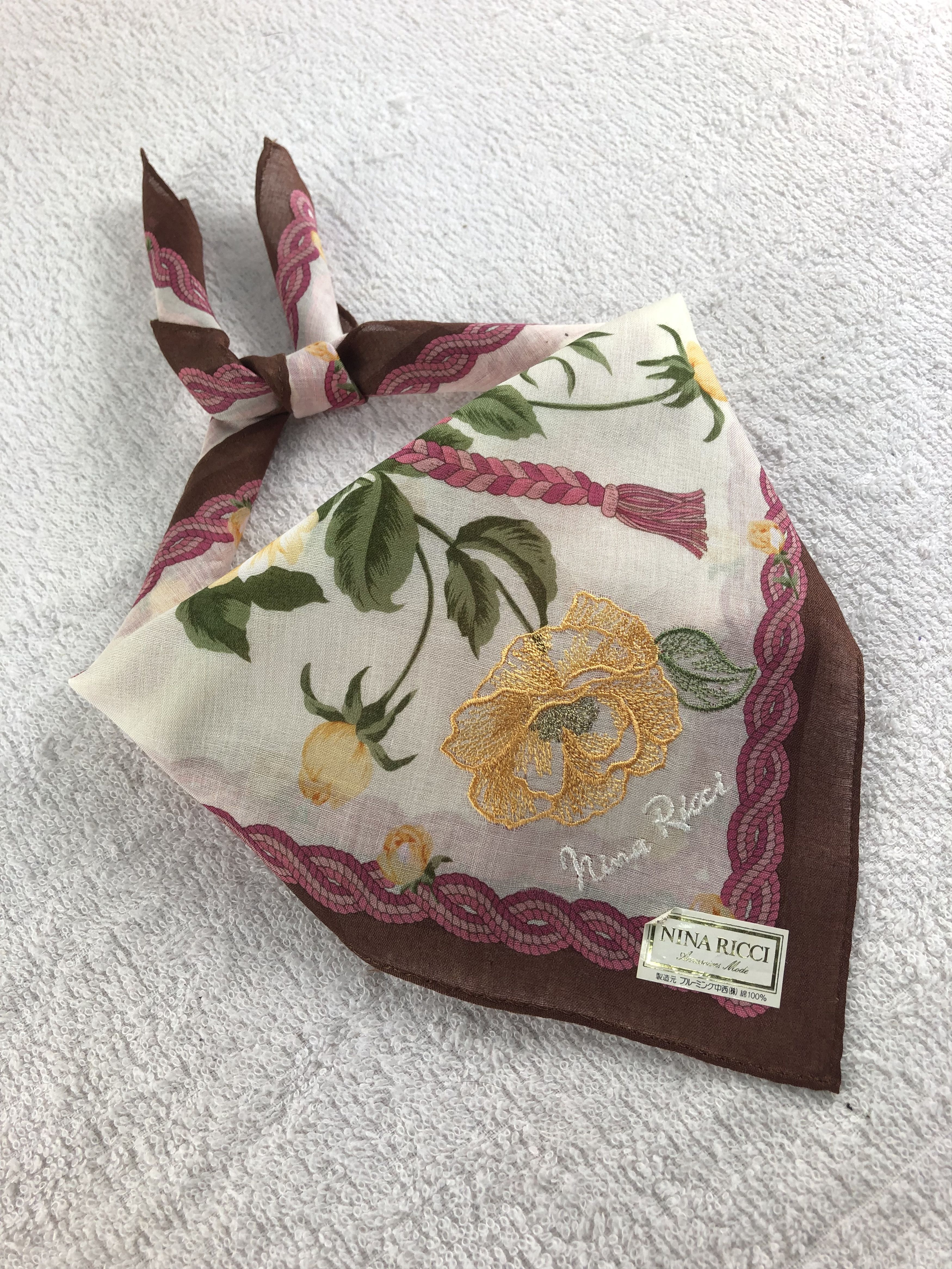 Nina Ricci Nina Ricci Handkerchief / Bandana / Neckerchief C185 Size ONE SIZE - 2 Thumbnail