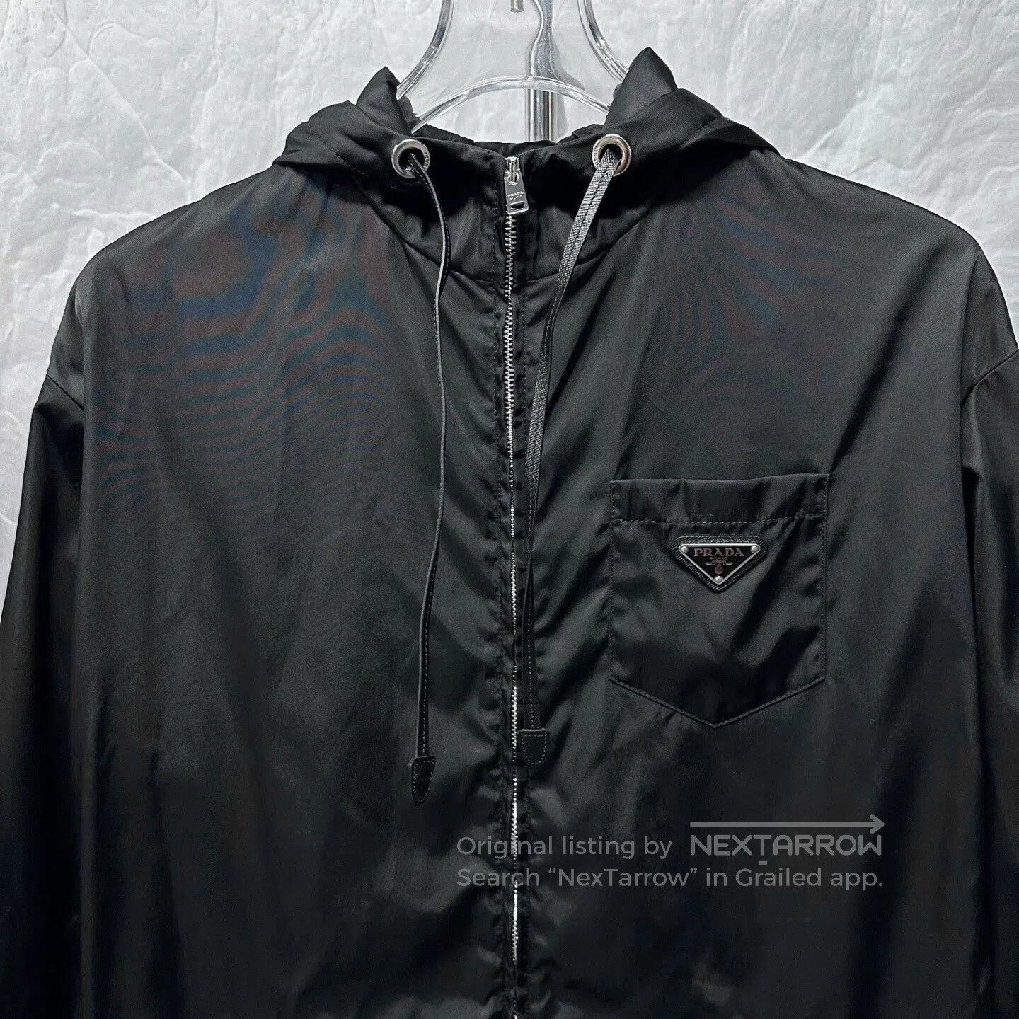 Prada Prada Black Hooded Zip Jacket Size 36. Size S / US 4 / IT 40 - 2 Thumbnail