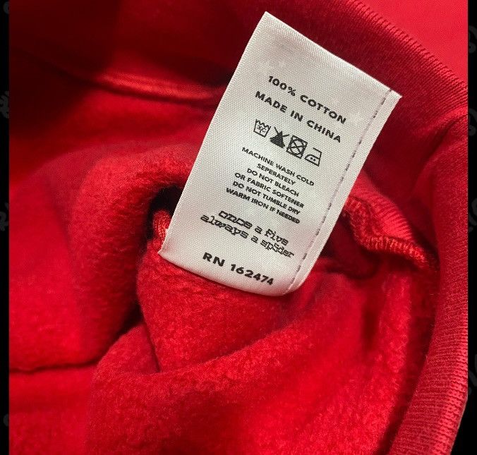 Sp5der Sp5der OG Web V2 Hoodie Red (M) Size US M / EU 48-50 / 2 - 6 Thumbnail