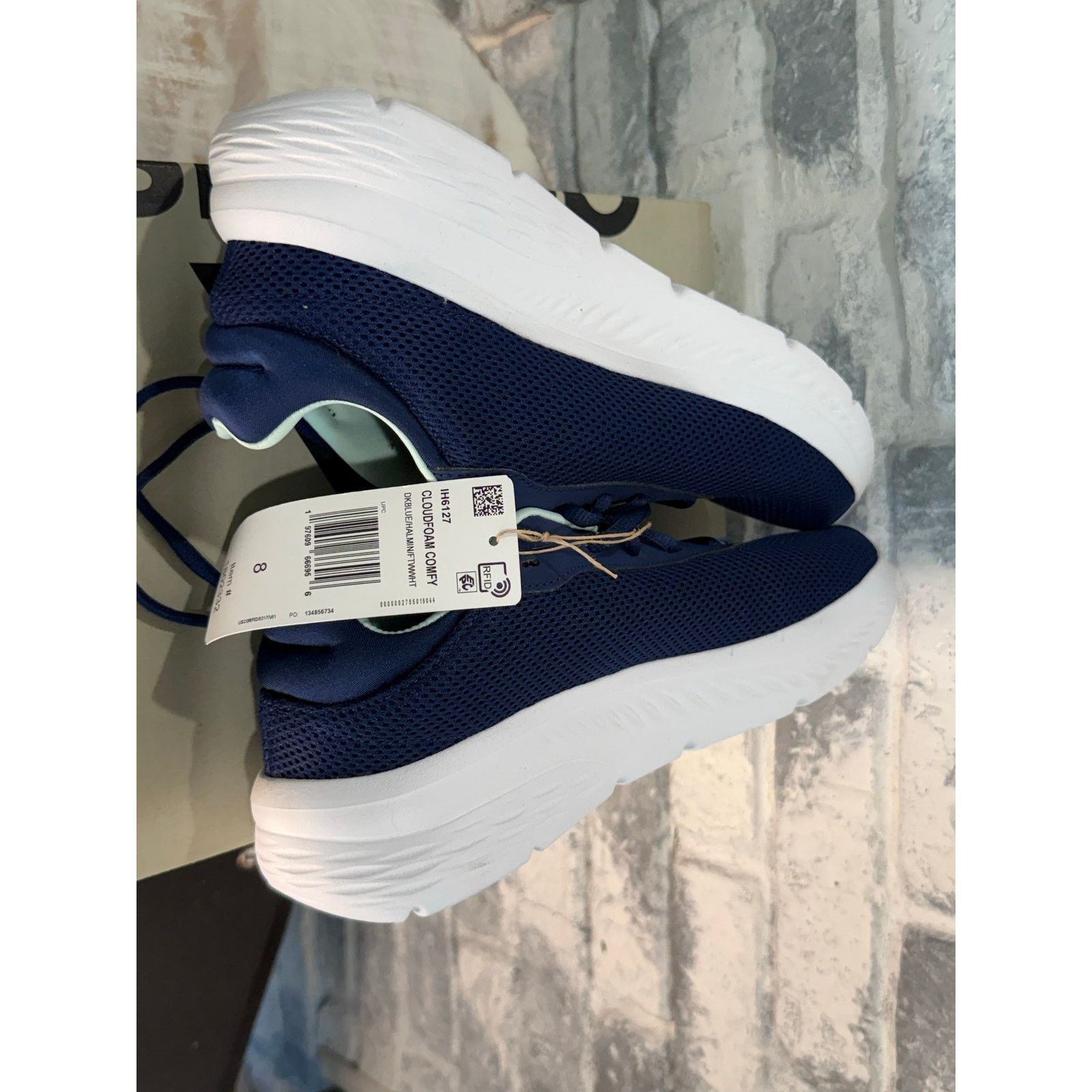 Adidas Adidas Women’s Cloudfoam Comfy Dark Blue Halo Mint size 8.5 Size US 8.5 / IT 38.5 - 6 Thumbnail