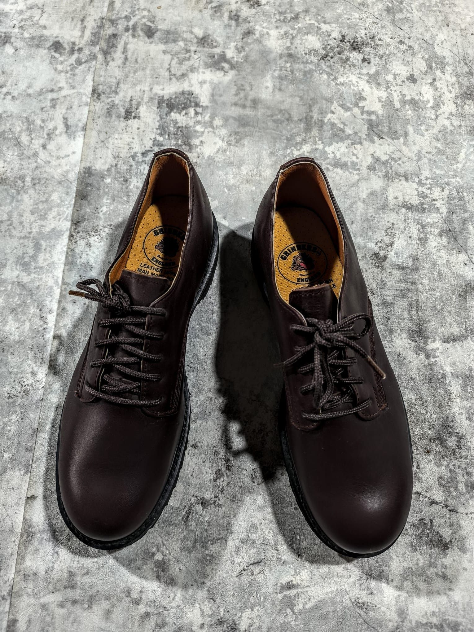 Leather vtg Grinders England Cherry Red Leather Boots British Punk Size US 10 / EU 43 - 4 Thumbnail