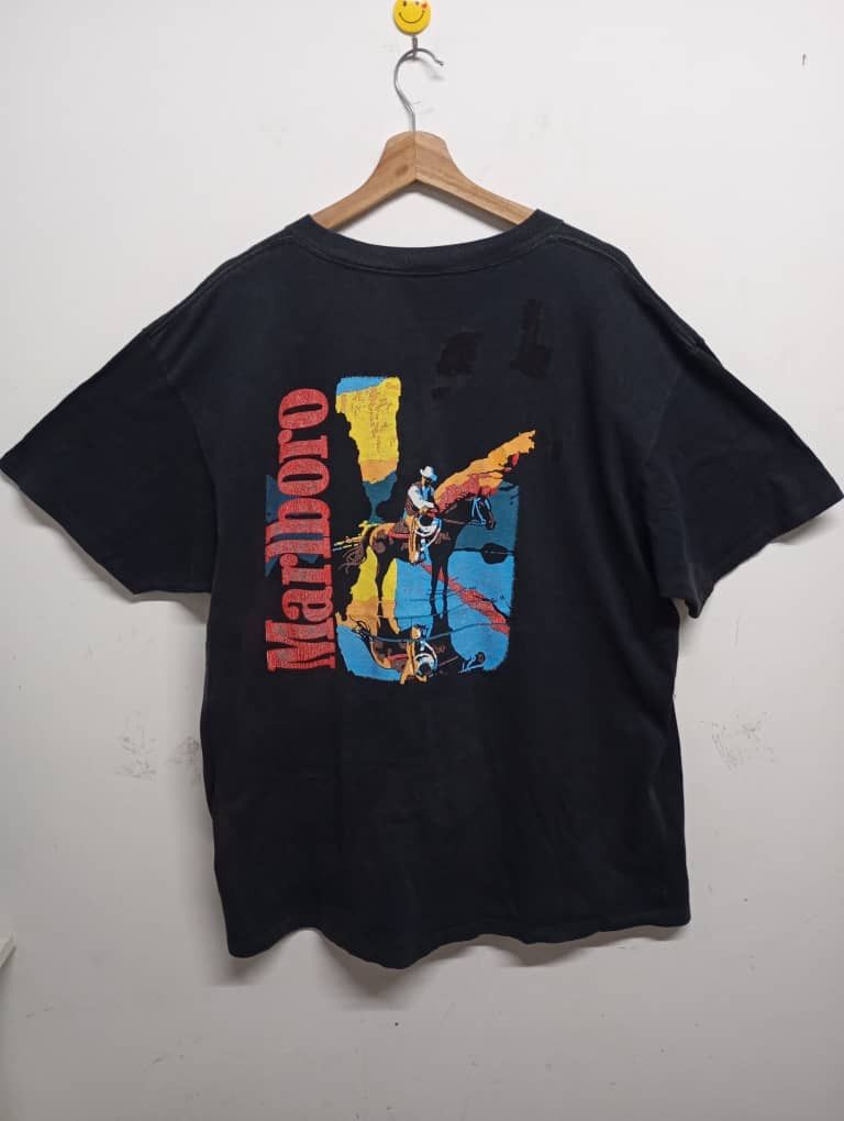 Marlboro × Vintage VINTAGE MARLBORO COWBOY POCKET TEE Size US XL / EU 56 / 4 - 1 Thumbnail