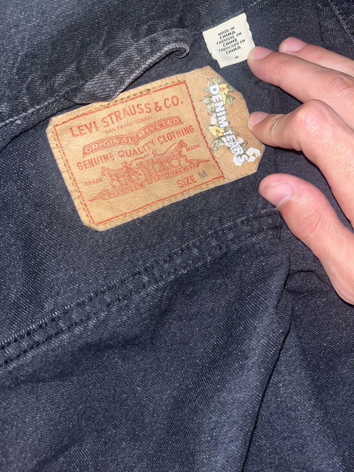 (B).Stroy × DENIM TEARS Denim jacket Size US M / EU 48-50 / 2 - 3 Thumbnail