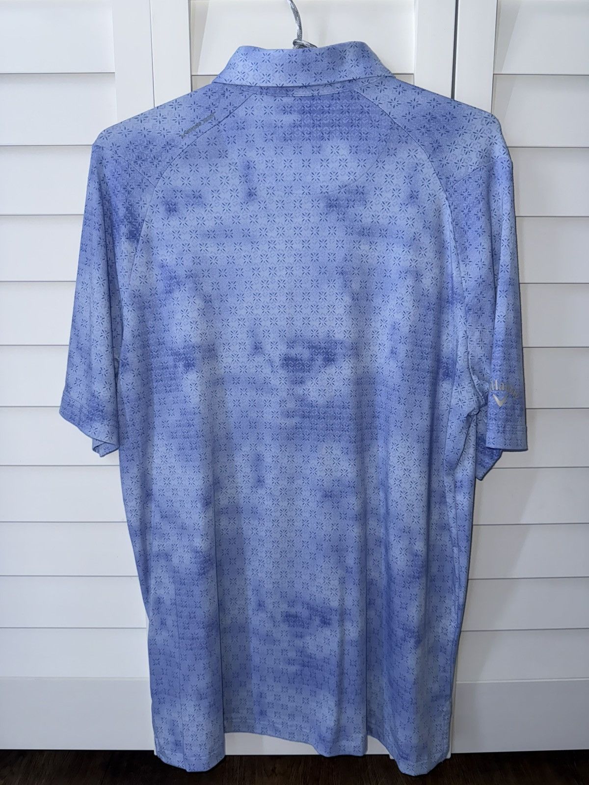 Callaway Golf Kenneth Cole Golf patterned polo in a blue and teal colorway Size US S / EU 44-46 / 1 - 6 Thumbnail
