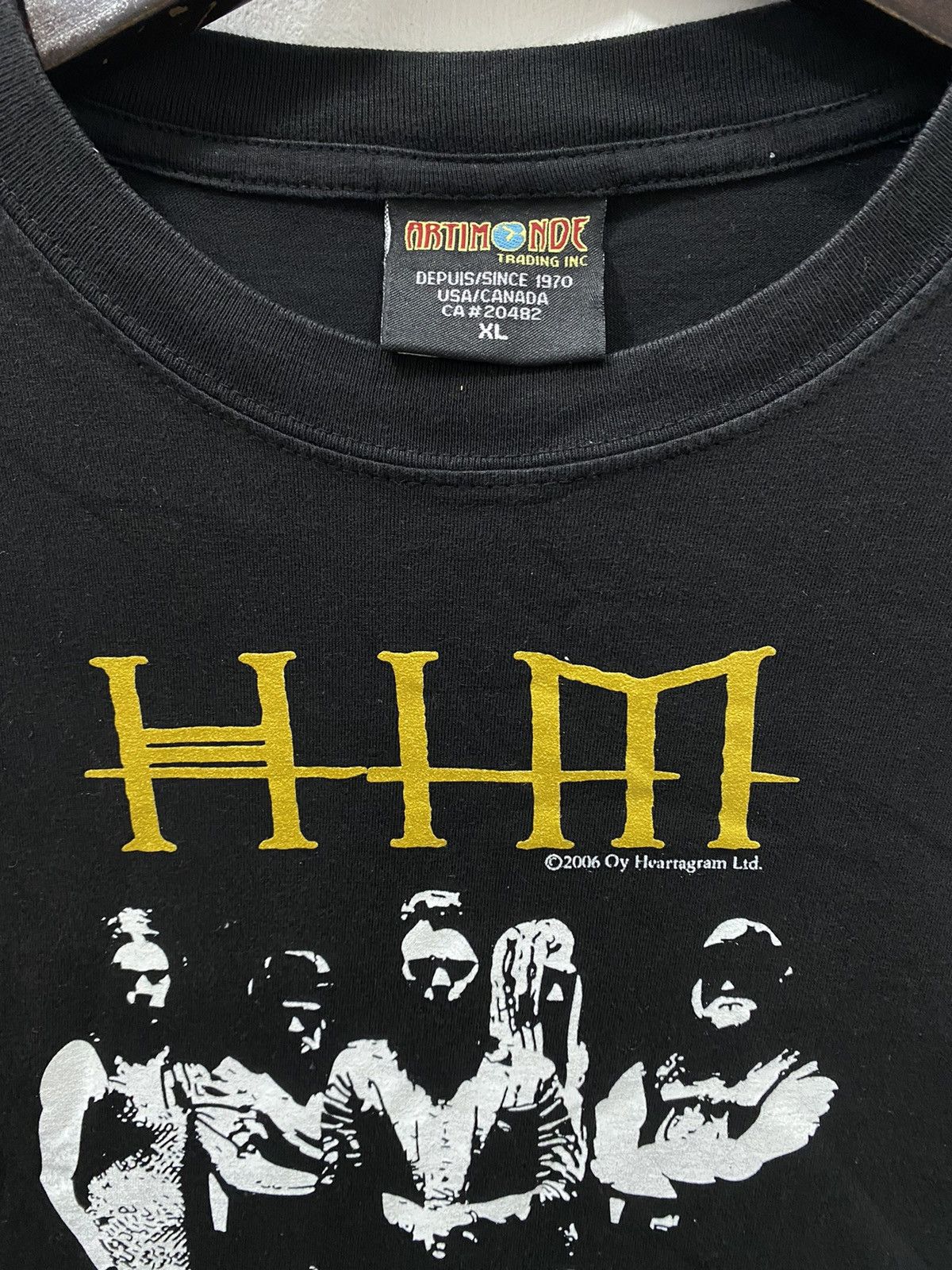 Band Tees 💥VINTAGE HIM Gothic Metal 2006 tee t-shirt Size US XL / EU 56 / 4 - 3 Thumbnail
