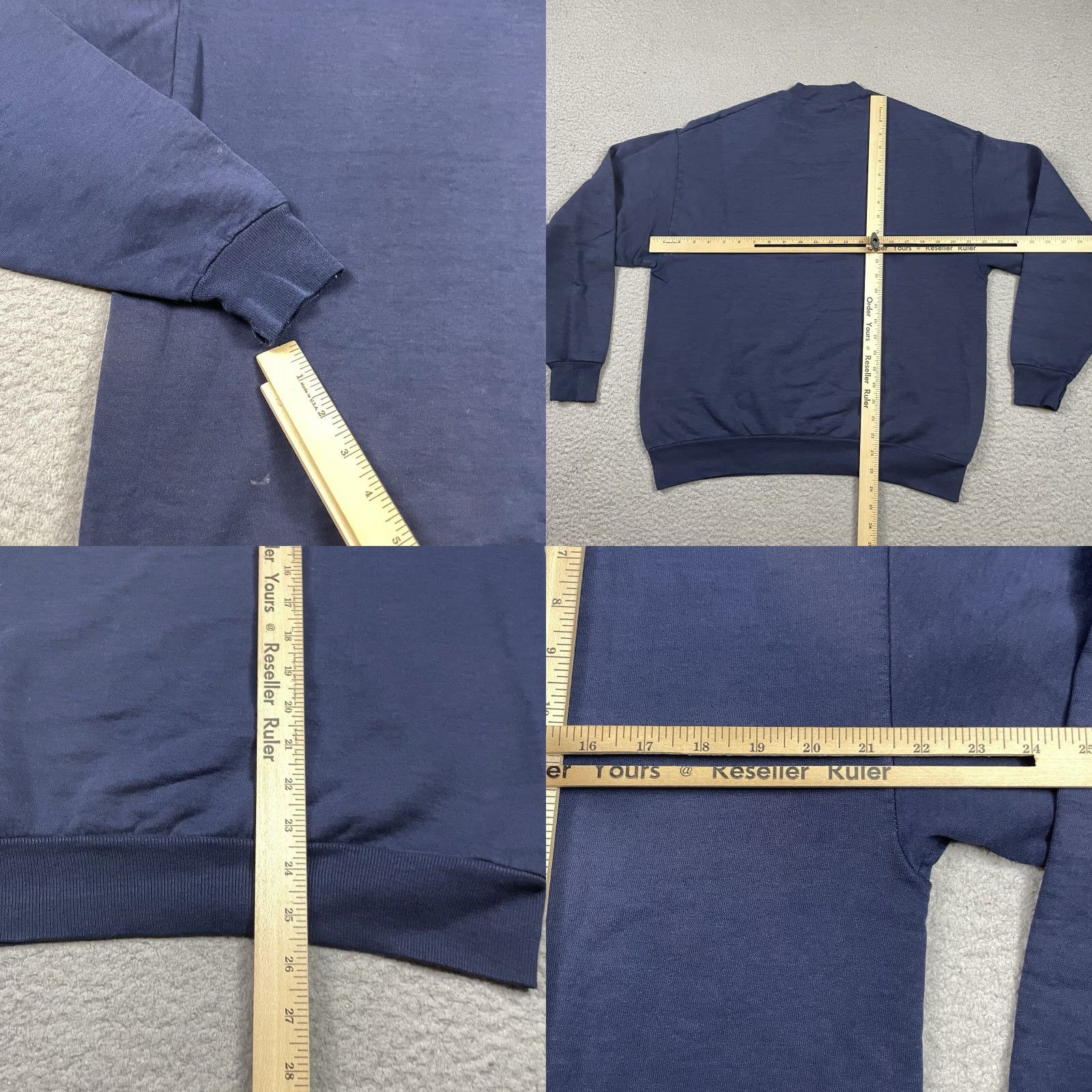 Jerzees VINTAGE Jerzees Sweatshirt Adult M Blue Distressed 90s Raglan Crew Neck Pullover Men Size US M / EU 48-50 / 2 - 8 Thumbnail