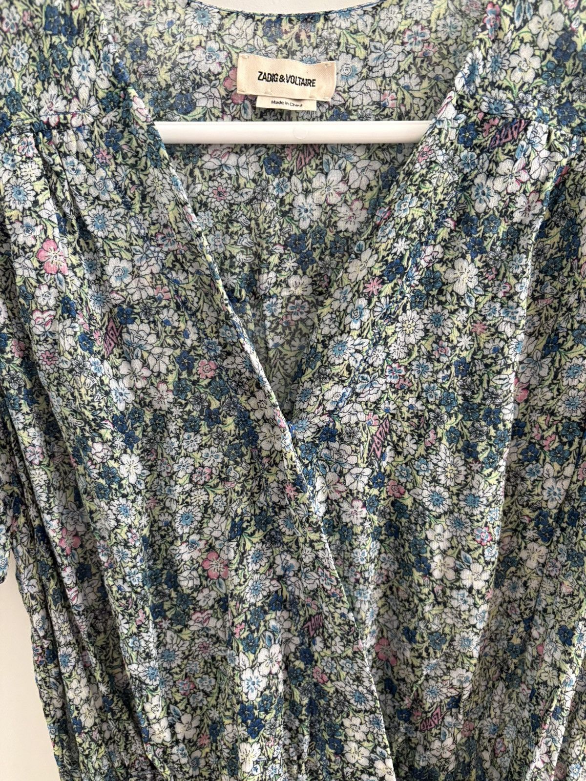 Zadig & Voltaire Zadig & Voltaire Betty Mousseline Mini Wrap Dress Size Small Size S / US 4 / IT 40 - 8 Thumbnail