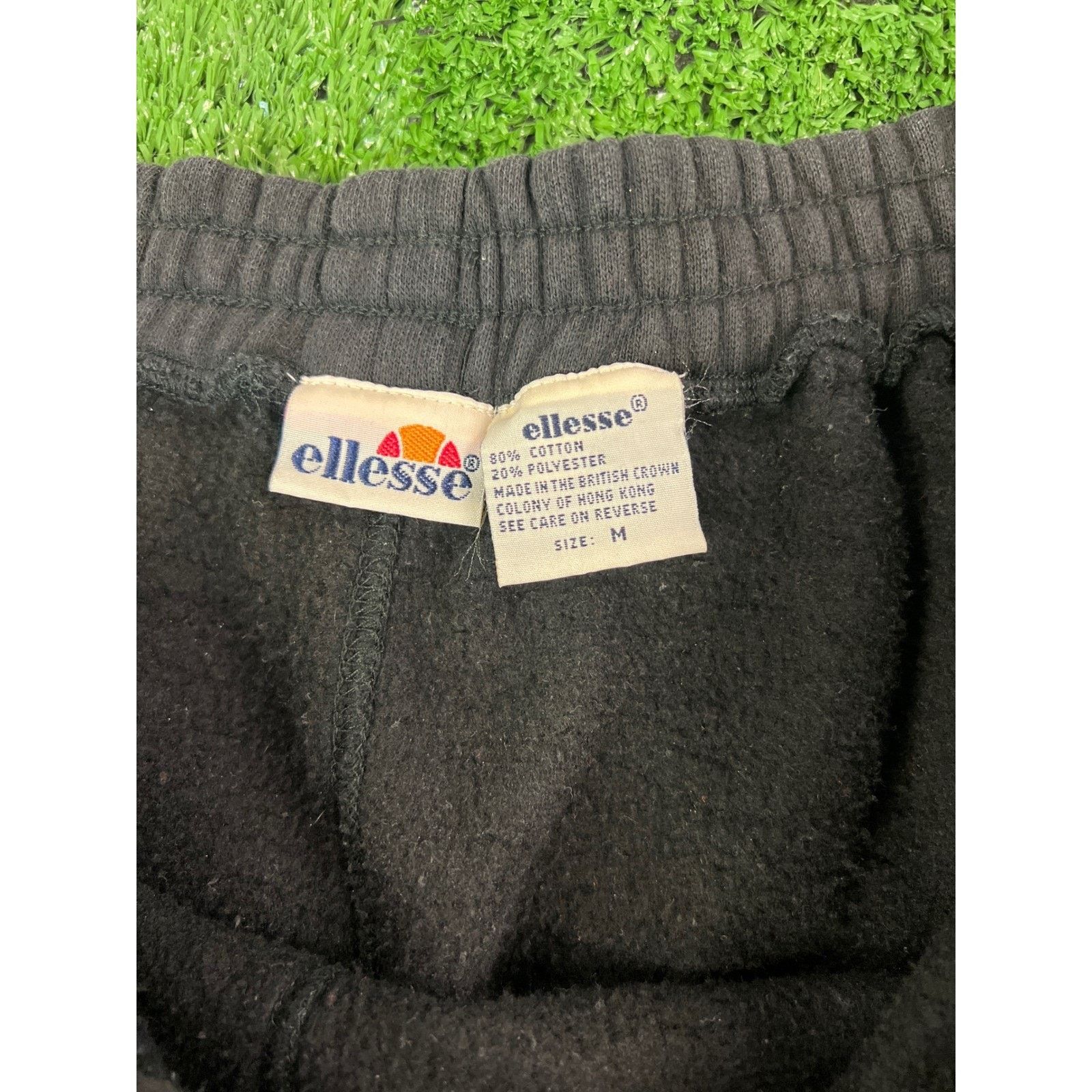 Ellesse Ellesse Mens Black Heavyweight Fleece Stirrup Joggers M Size US 32 / EU 48 - 4 Thumbnail
