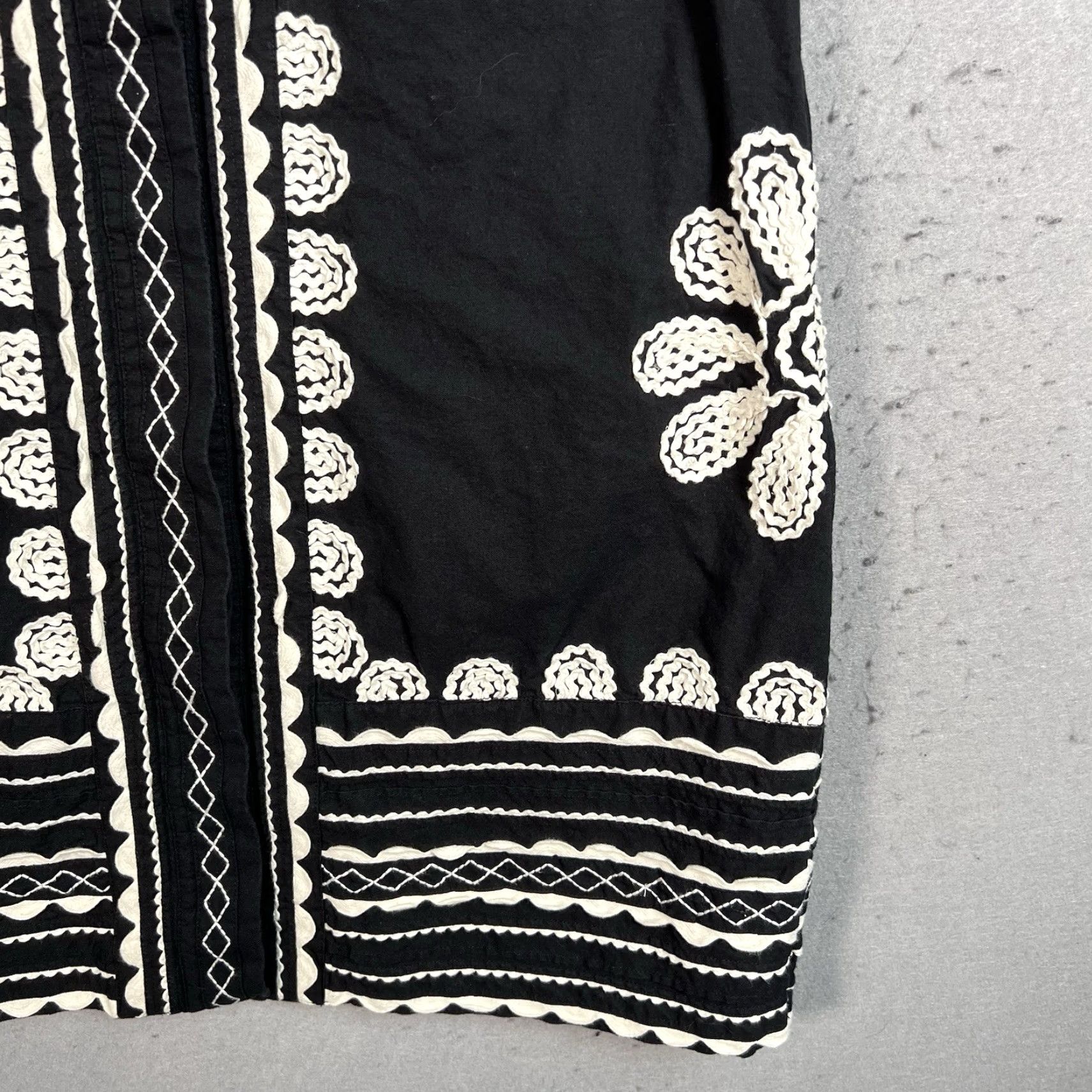 Sea New York VINTAGE Sea New York Ryleigh Mini Dress Button Embroidered Womens Size Small Black Size S / US 4 / IT 40 - 5 Thumbnail