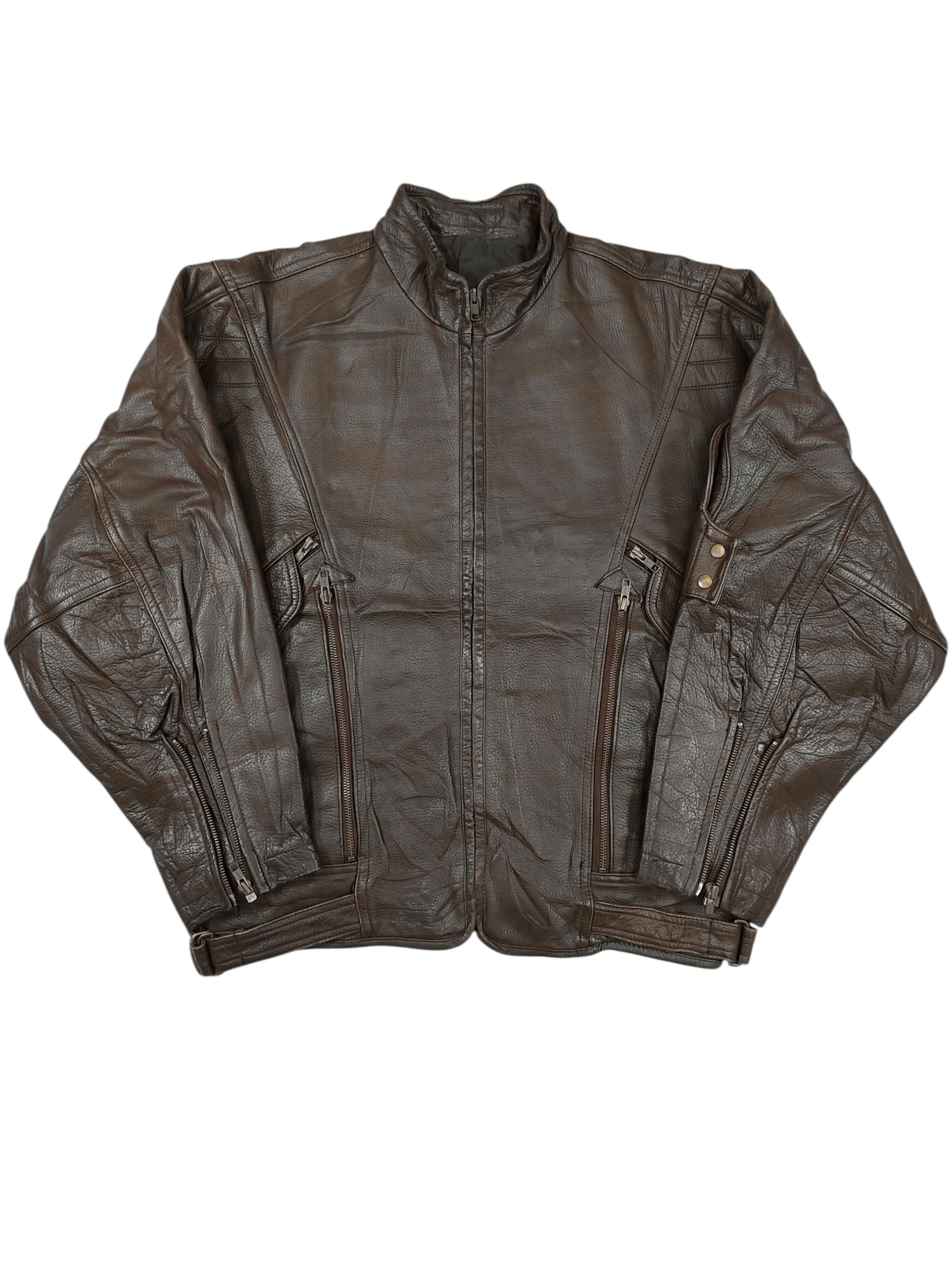 Issey Miyake Archive Vintage 80s Issey miyake star leather jacket