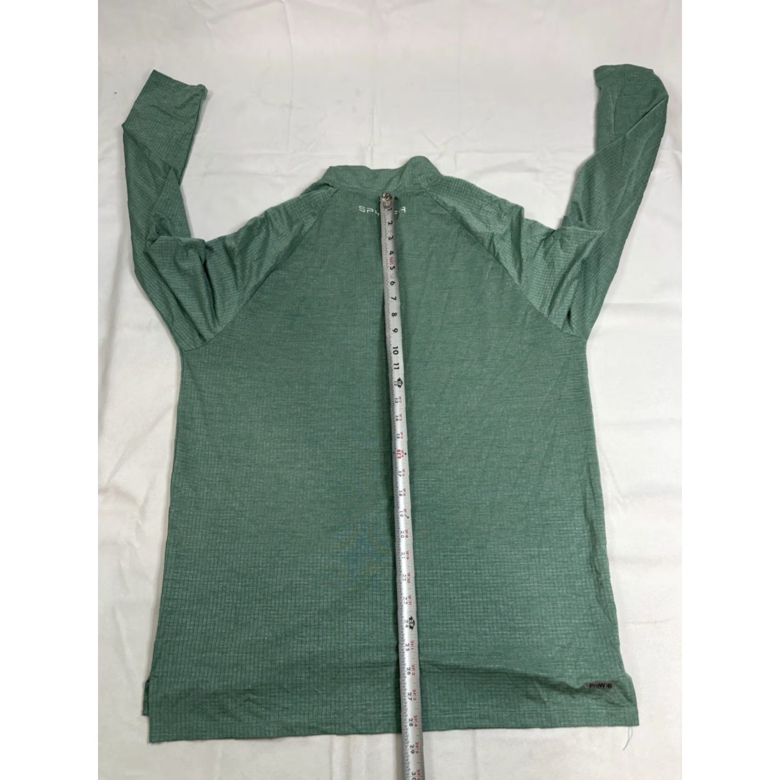 Spyder Spyder Active Pullover Mens Large Green ProWB Stretch Athletic Quarter Zip Top Size US L / EU 52-54 / 3 - 7 Thumbnail