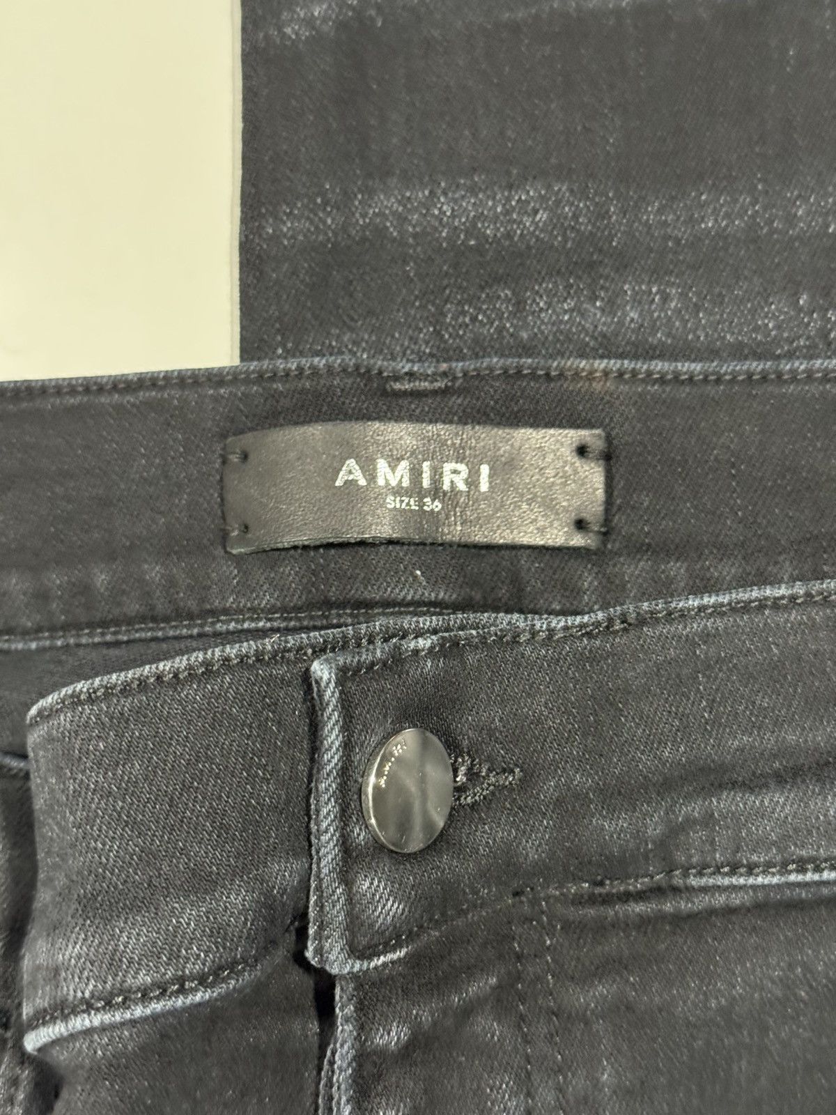 Amiri Amiri Faded Black Stacked Denim Jeans 36x34 Size US 36 / EU 52 - 5 Thumbnail
