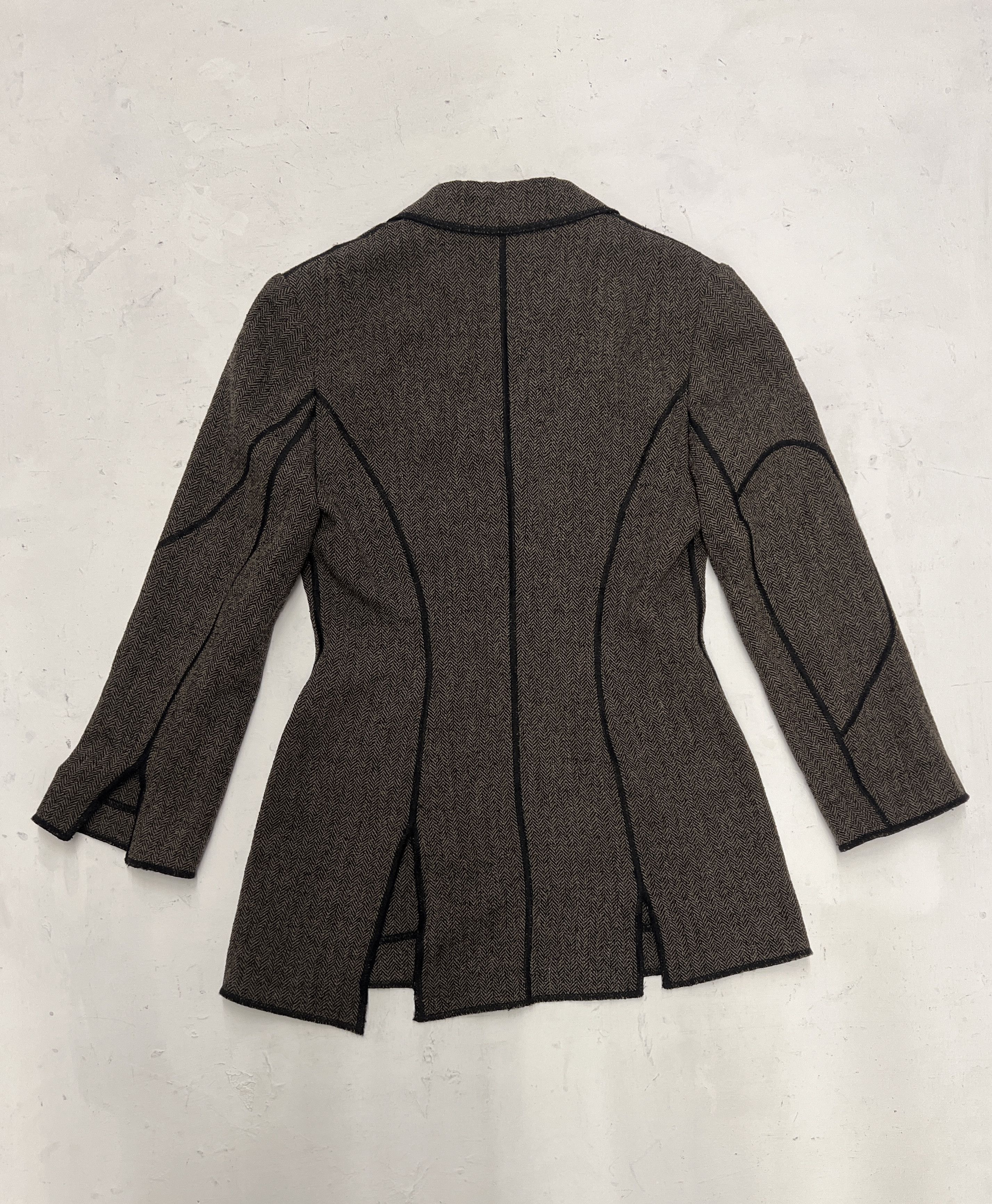 Other Lolita Lempicka Paris Herringbone Blazer Size S / US 4 / IT 40 - 2 Thumbnail